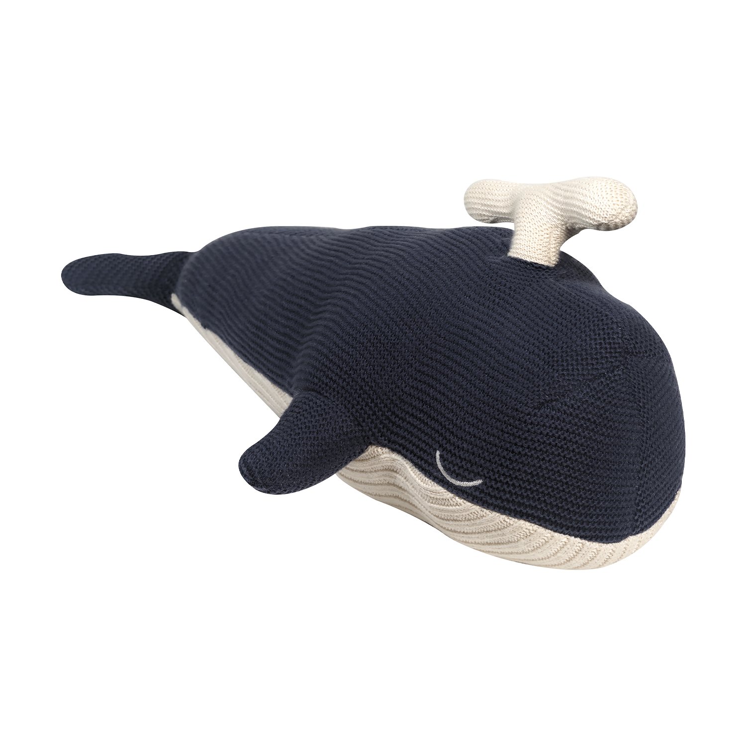 Cotton crochet whale soft toy KINDSGUT Blue