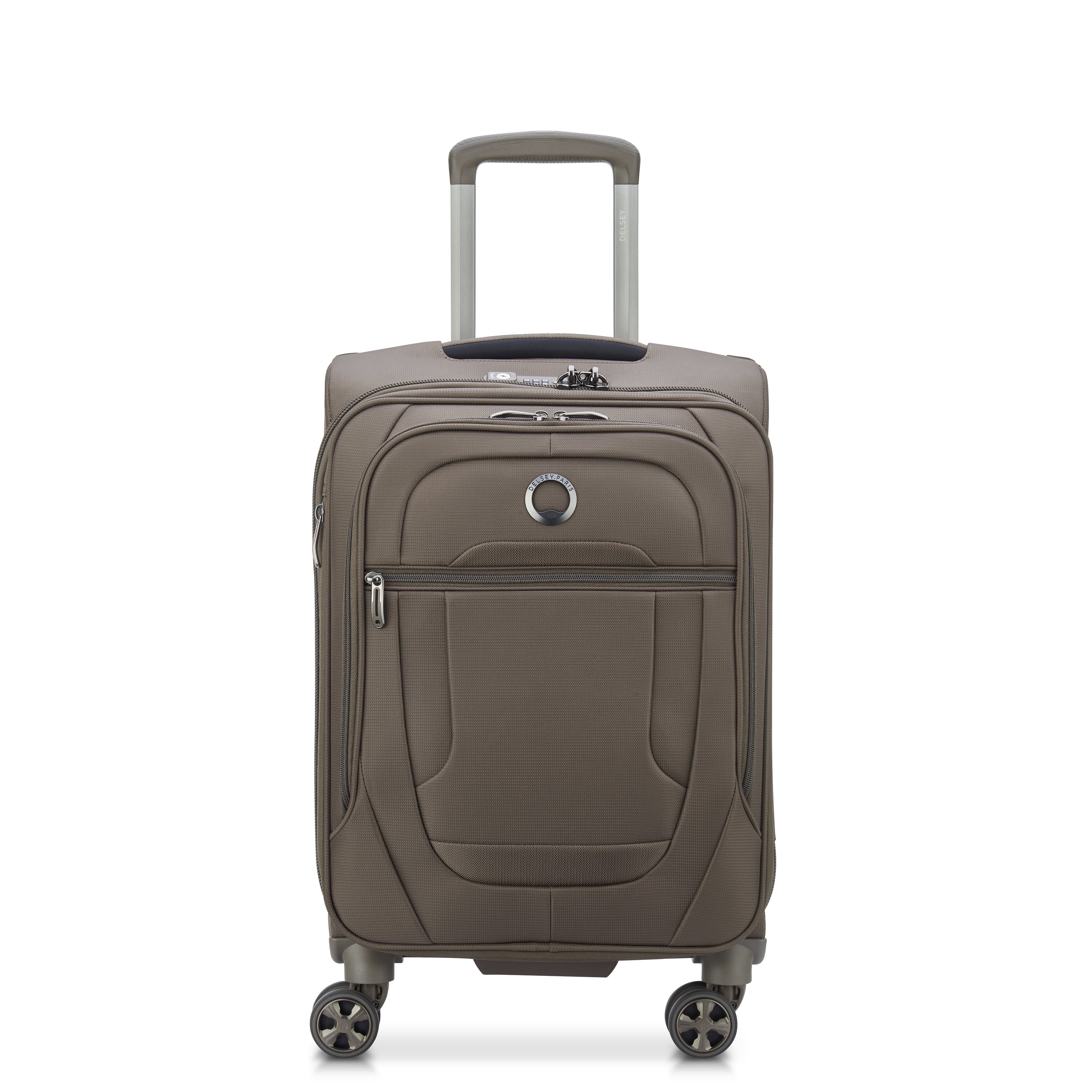 Soft cabin suitcase DELSEY PARIS Brown