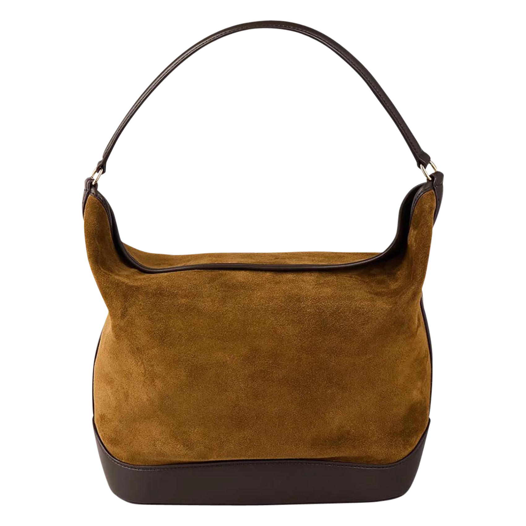 Sac seau bandoulière en cuir velours SANDRO Beige