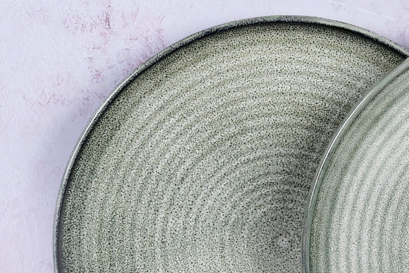 Zen plate ø28cm - 6 pieces - natural BJORN Grey