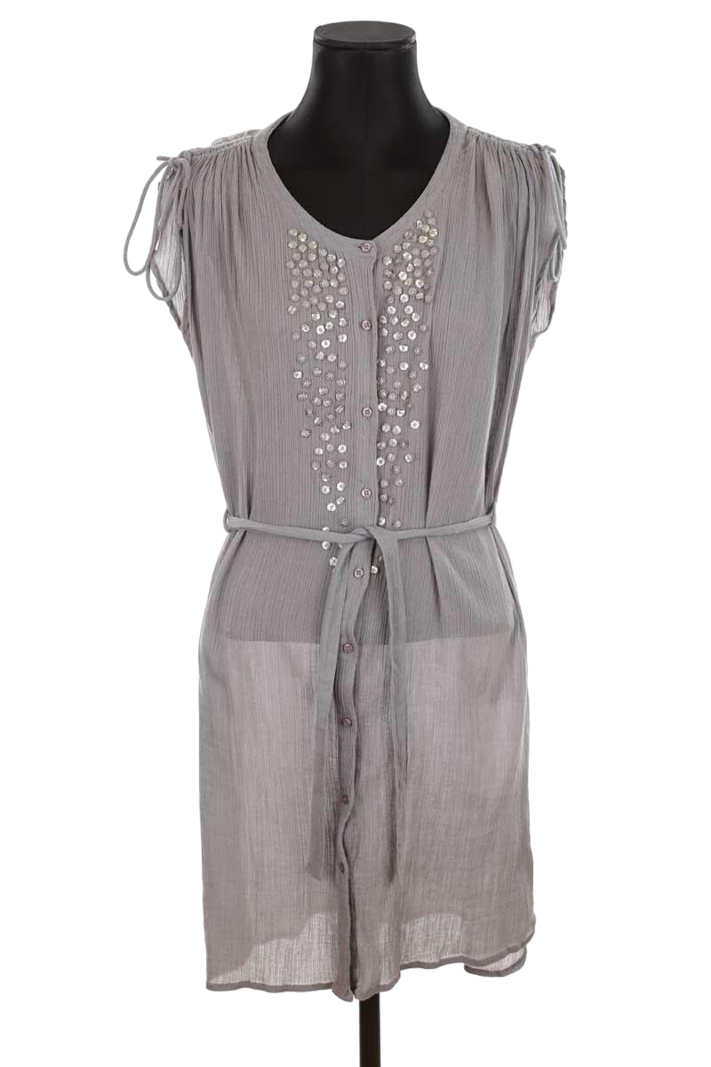 Cotton dress ANTIK BATIK - Seconde Main Grey