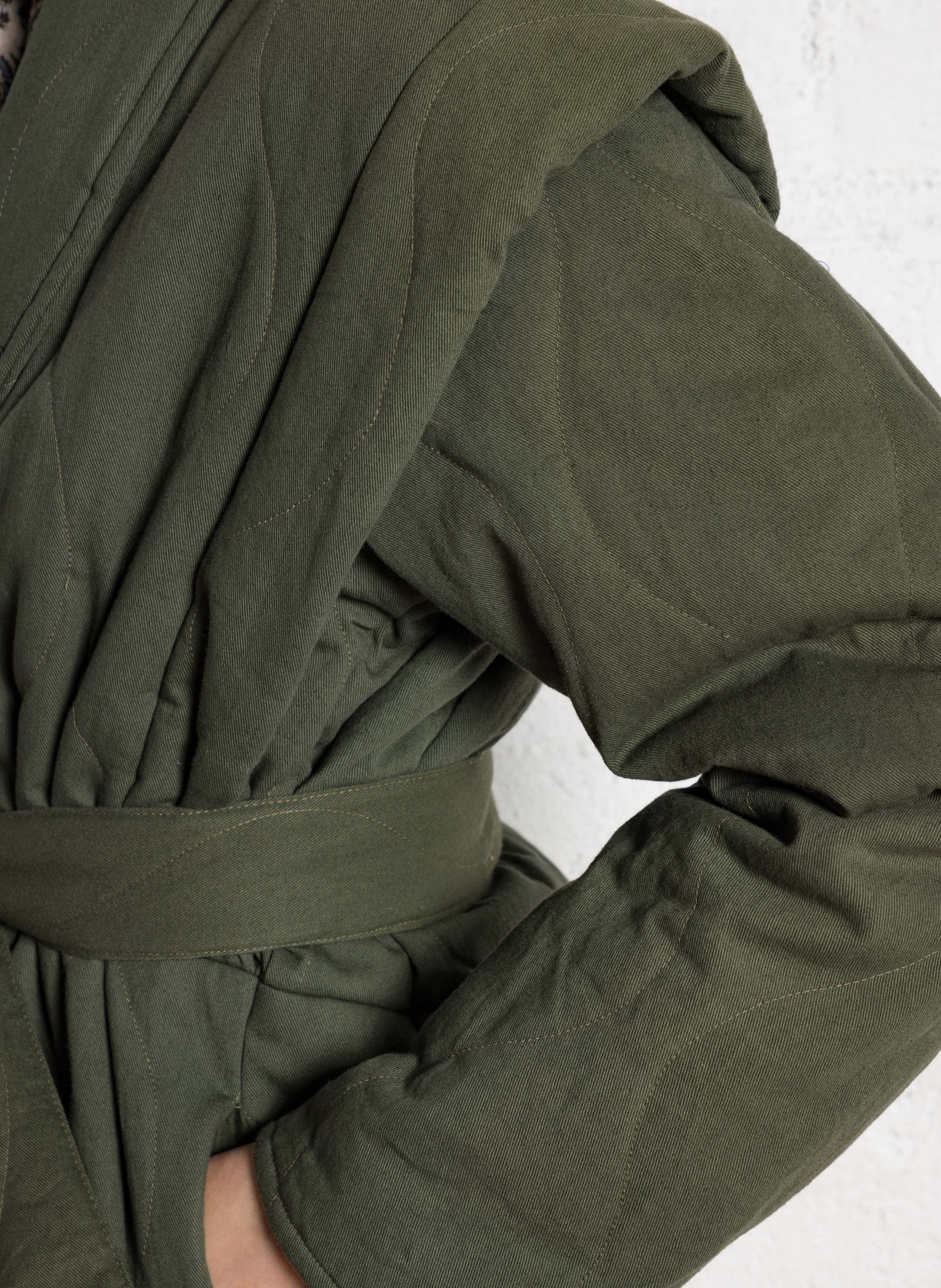 Quilted cotton jacket MAISON HOTEL Khaki