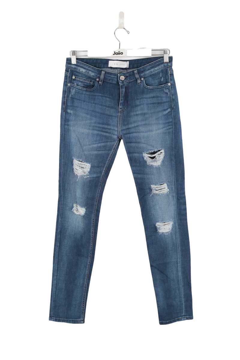 Cotton skinny jeans IRO - Seconde Main Blue