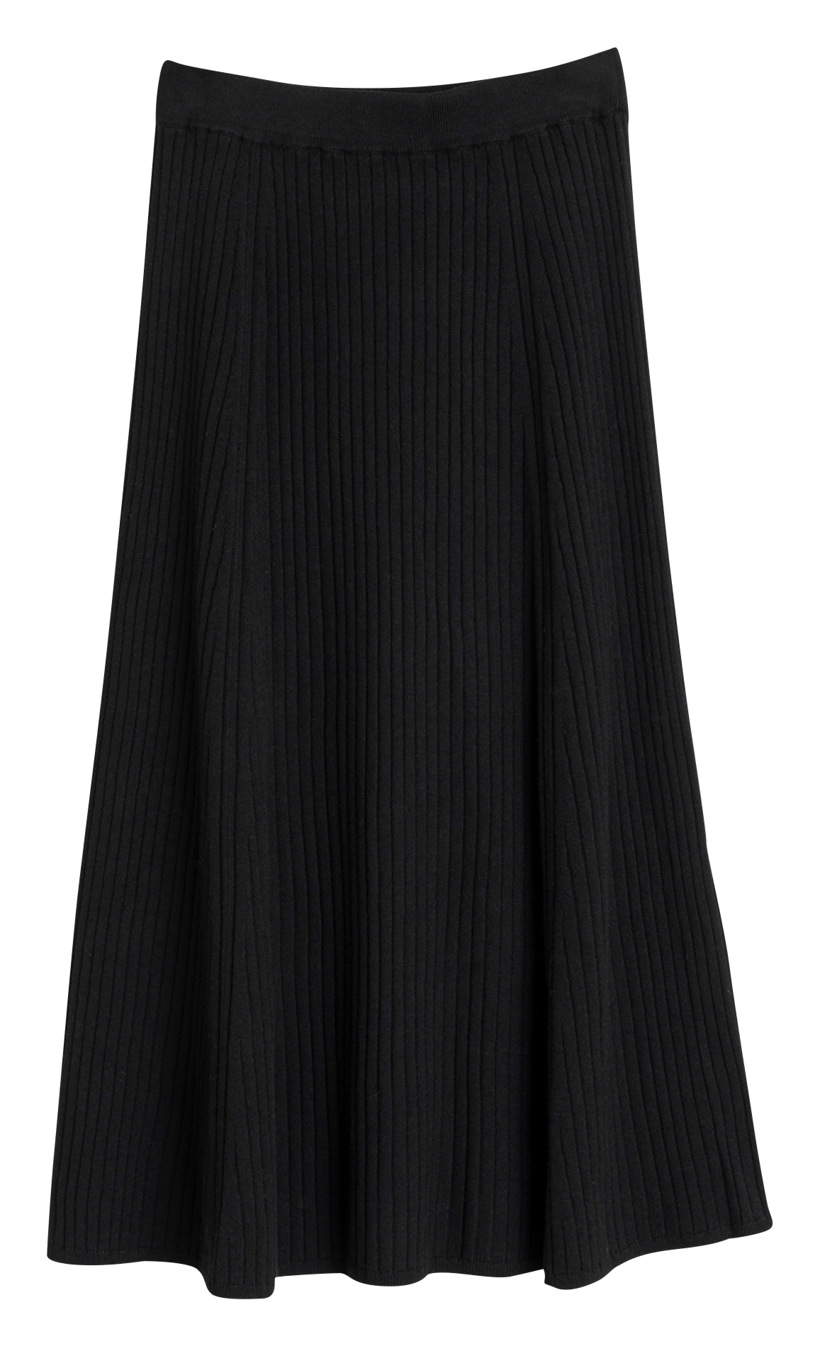 Long wool-blend skirt INDI & COLD Black