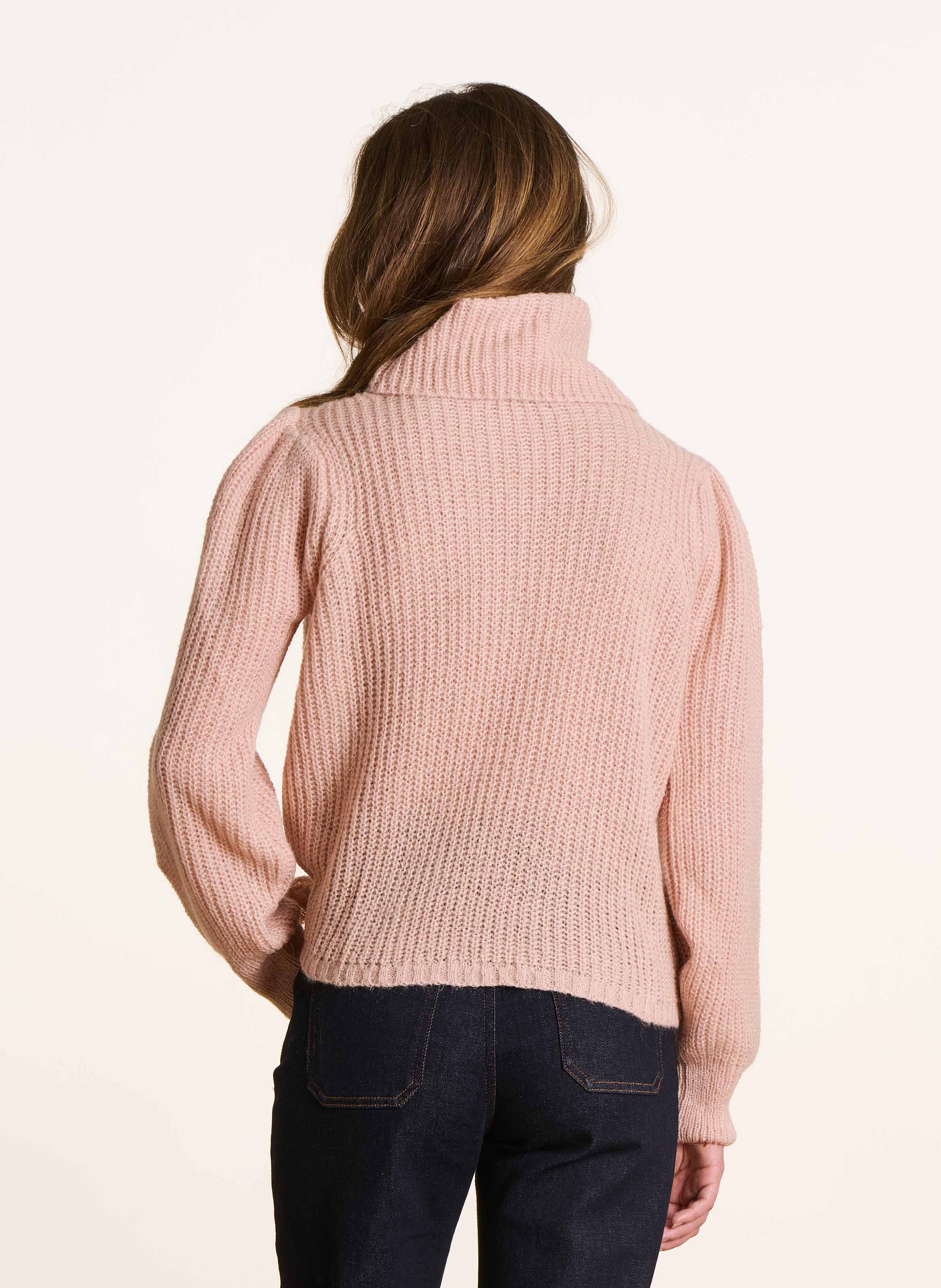 Rollkragenpullover aus Strick LA FEE MARABOUTEE Rosa