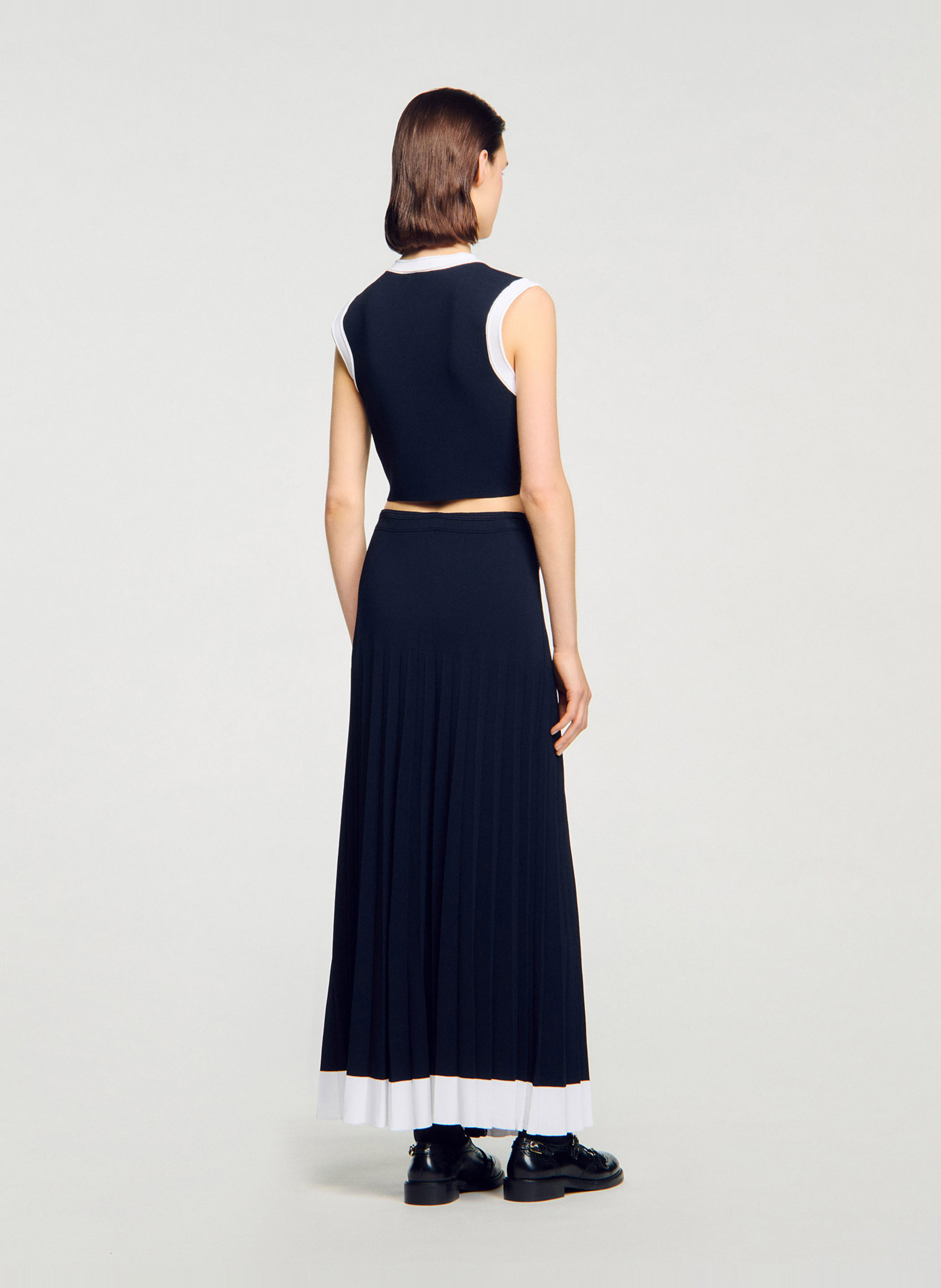 Croptop met knoopjes SANDRO Blauw