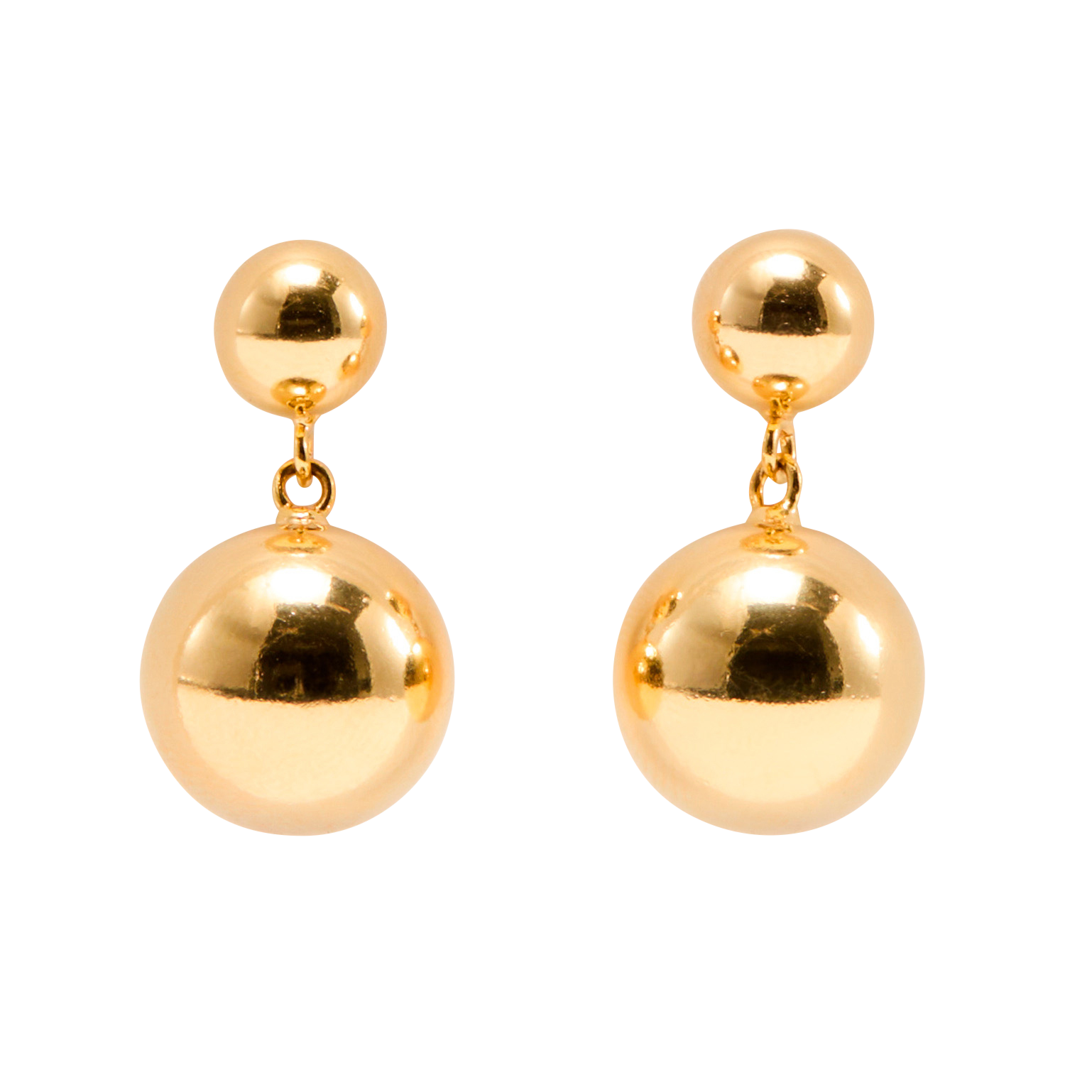 Pendientes con pedrería FEEKA Dorado