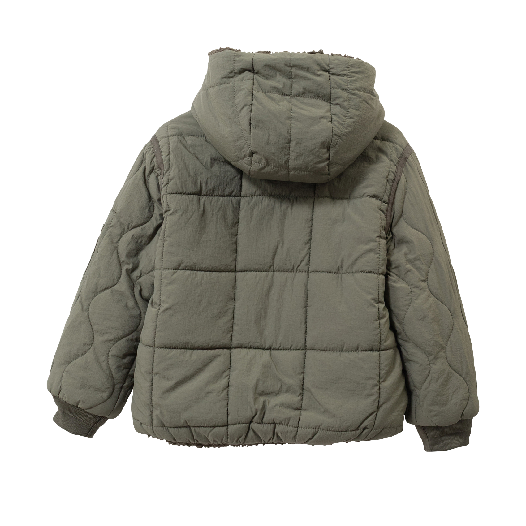 Doudoune réversible col montant IKKS JUNIOR Kaki