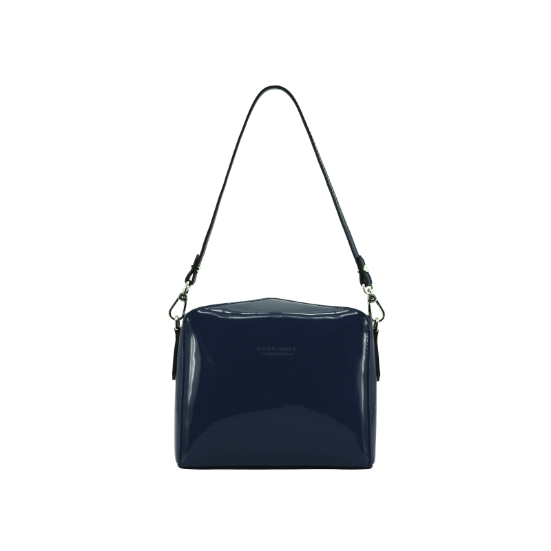 Shoulder bag - synthetic and leather POURCHET Blue