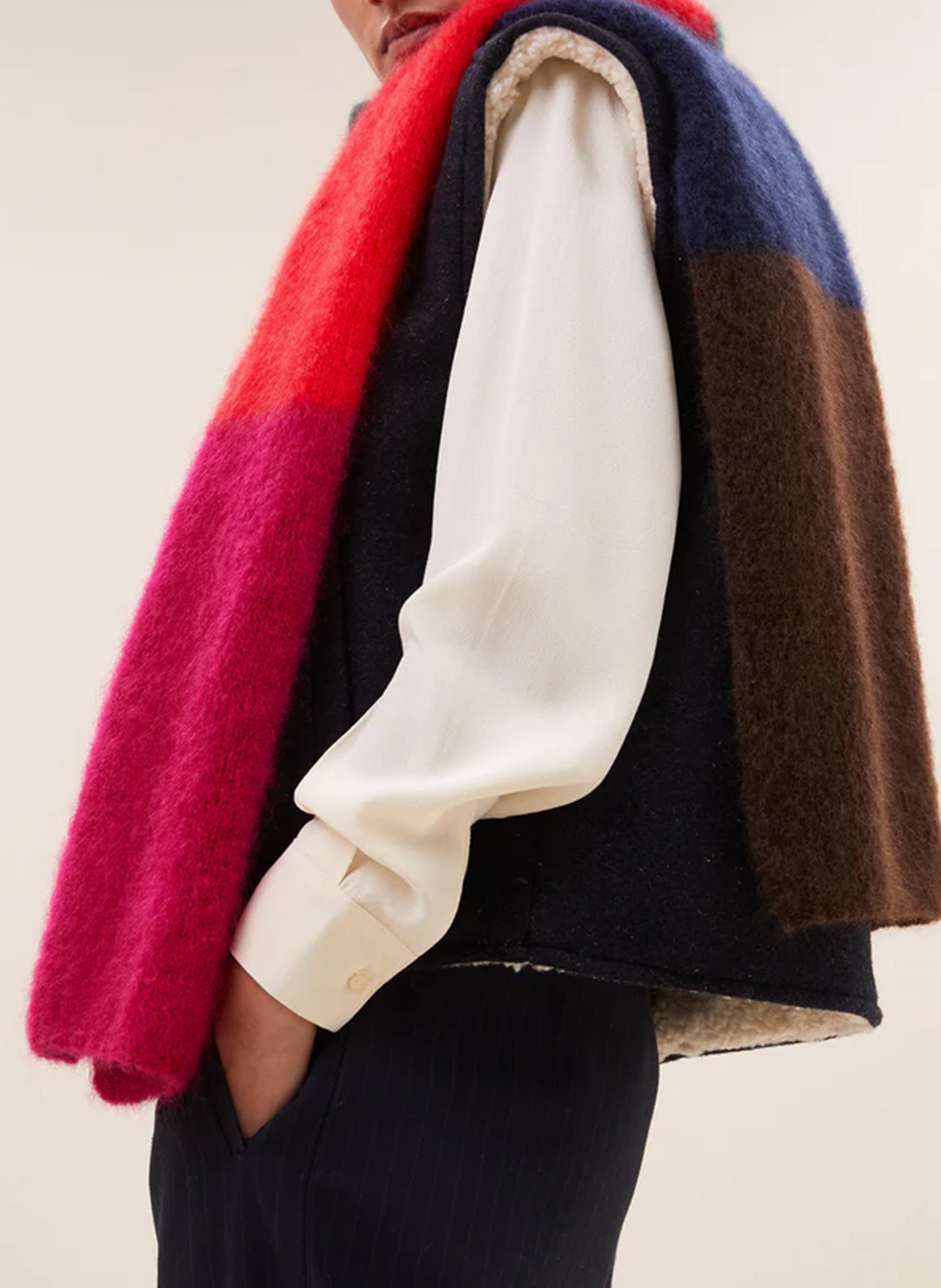 Mohair scarf BY BAR Multicolored