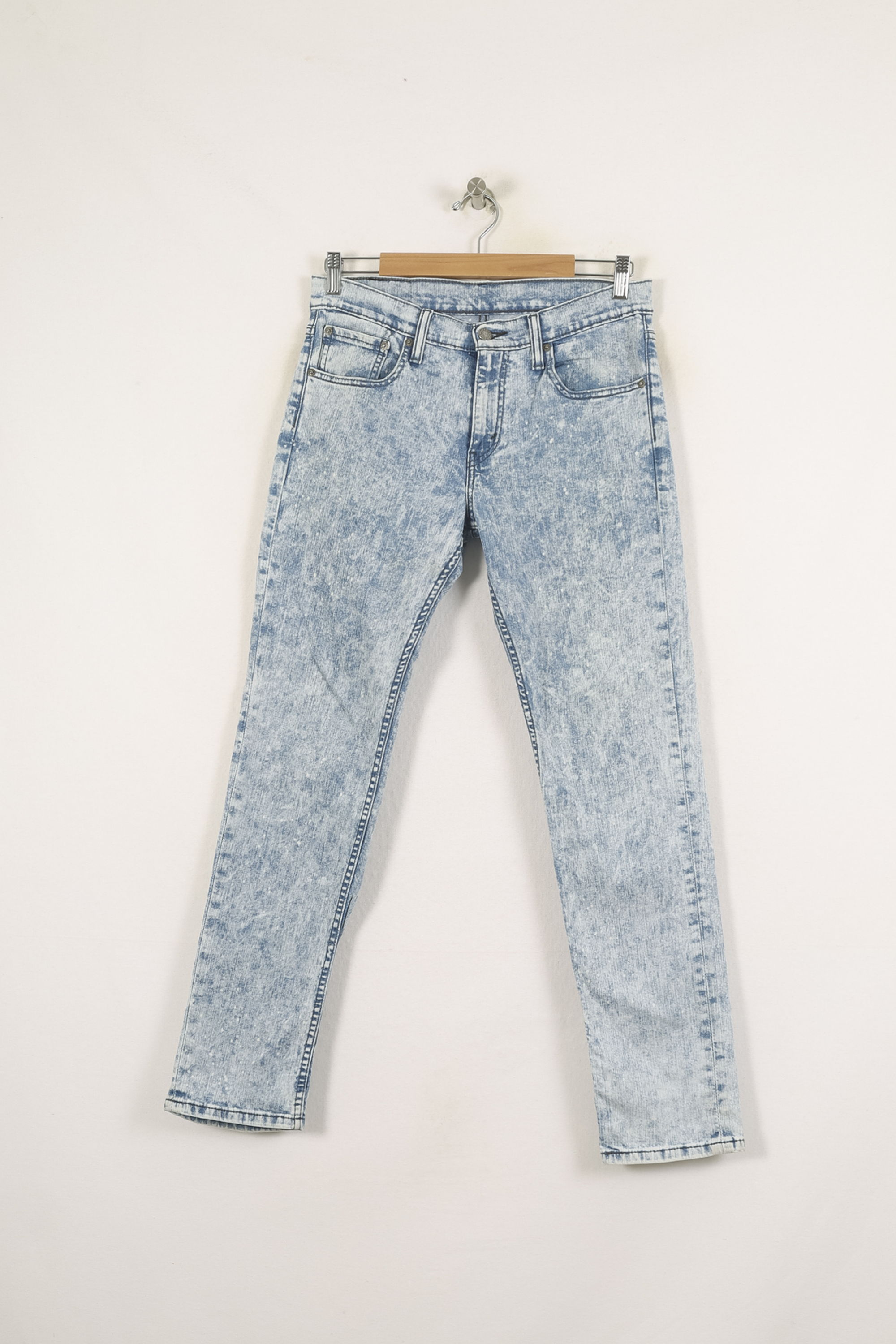 Cropped slim jeans with studs LEVI'S - Seconde main Blue