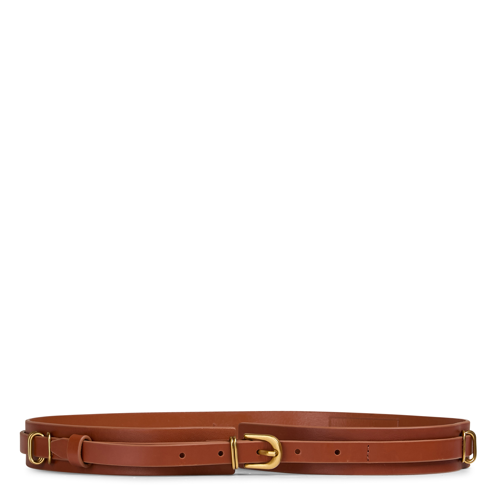 Ceinture en cuir ACOTE Marron