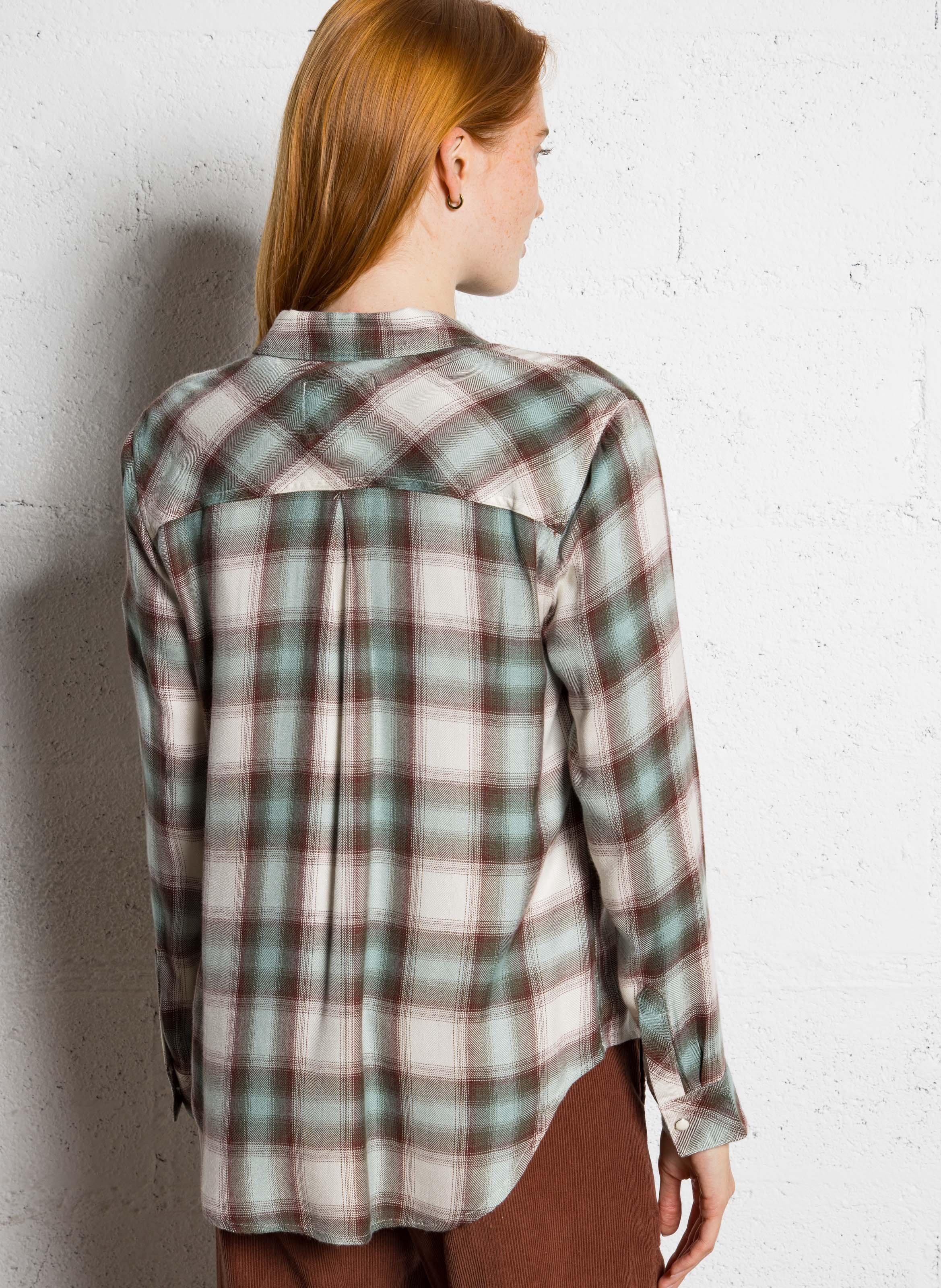 Chemise droite à carreaux RAILS Multicolore