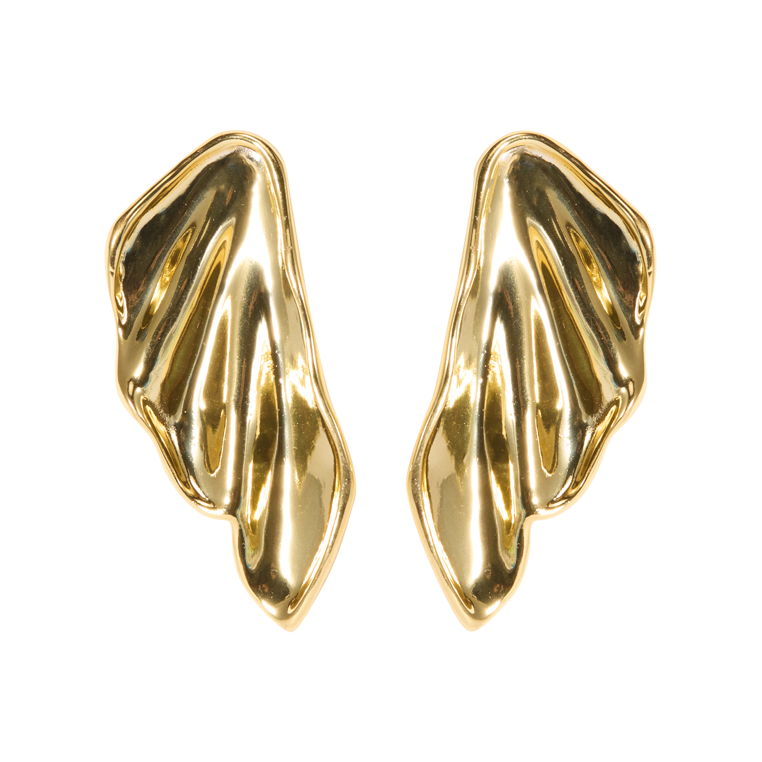 Boucles d'oreilles feuilles FEEKA Doré