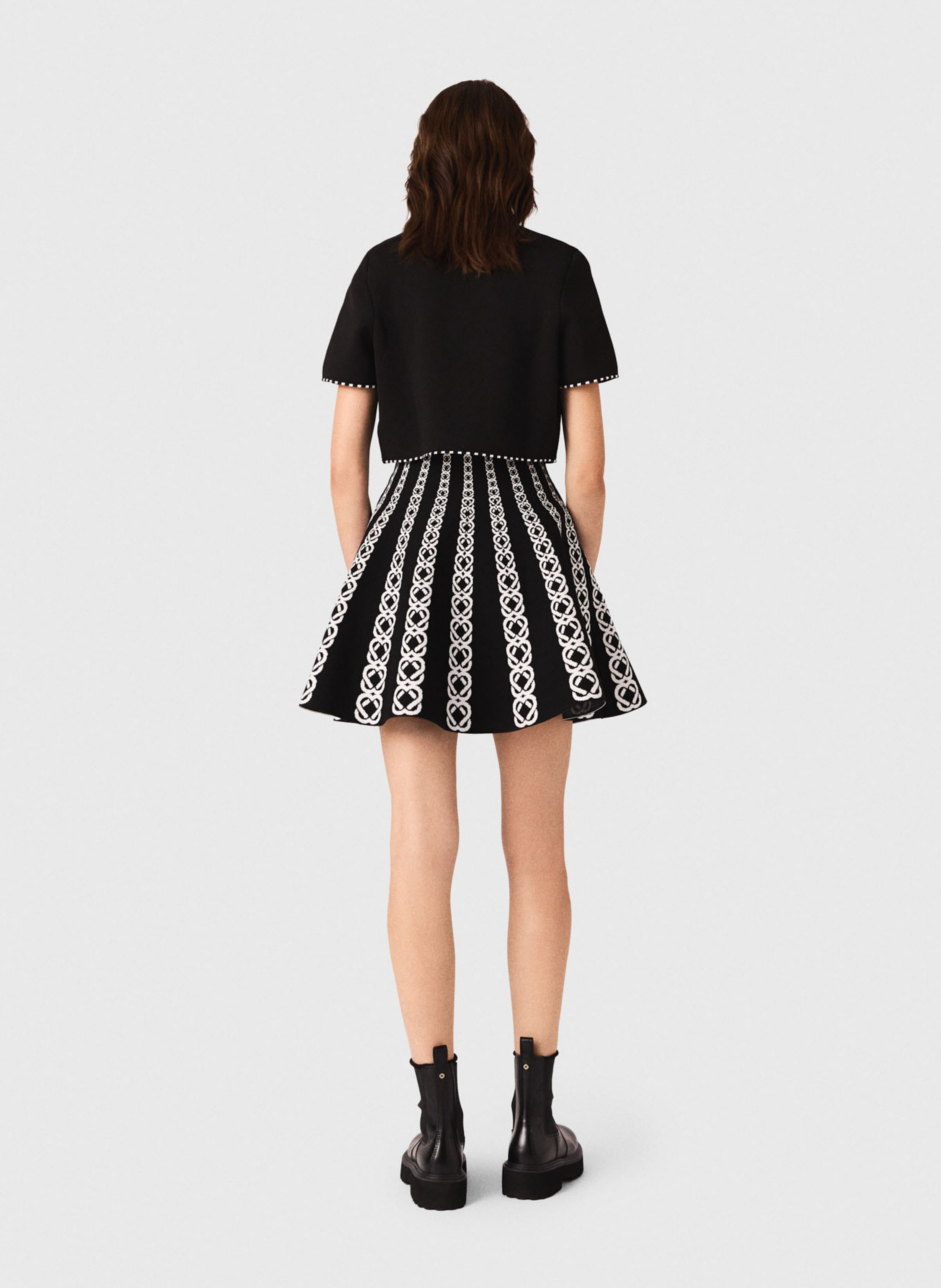 Cardigan col rond  MAJE Noir