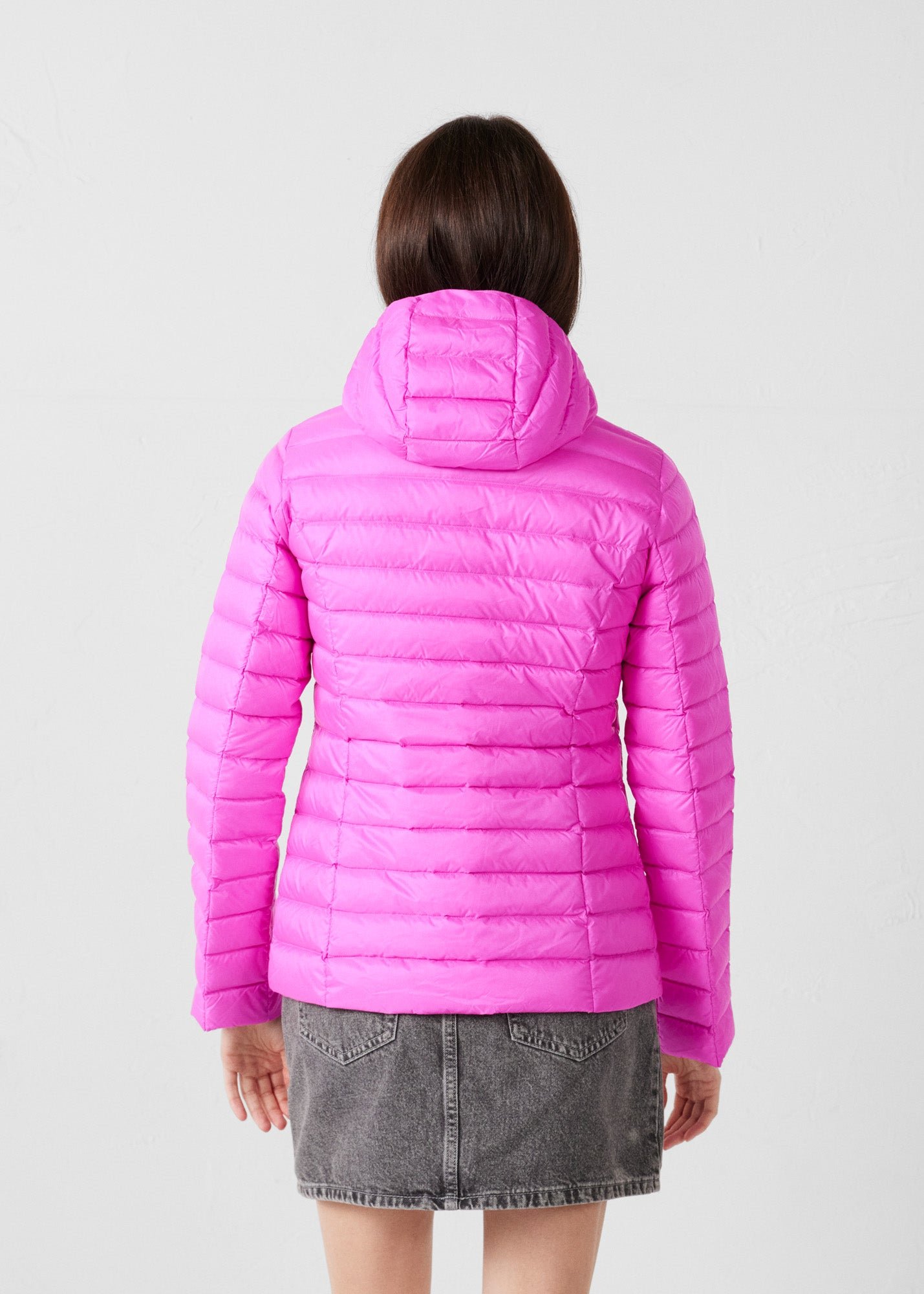 Lightweight hooded puffer jacket Cloe JOTT Pink