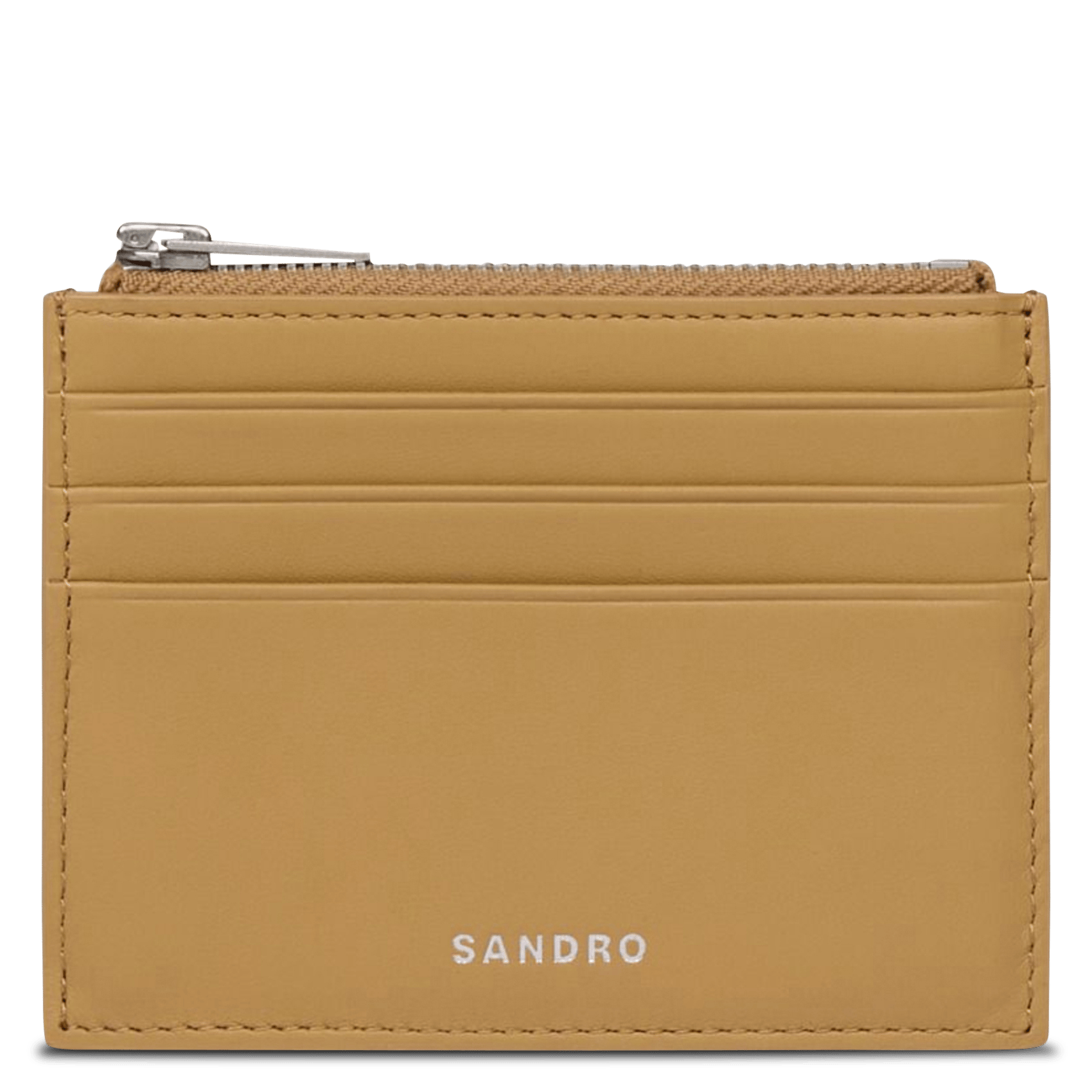 Porte-cartes en cuir SANDRO Beige