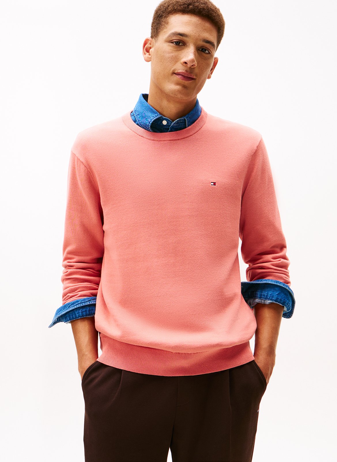 Colour block cotton sweater TOMMY HILFIGER