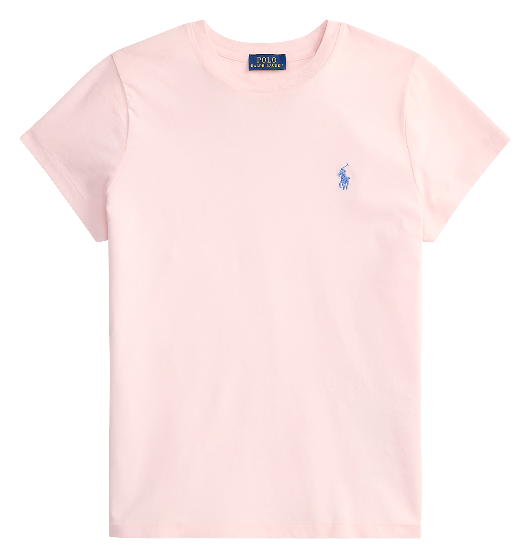 Short-sleeved plain t-shirt with logo POLO RALPH LAUREN Pink