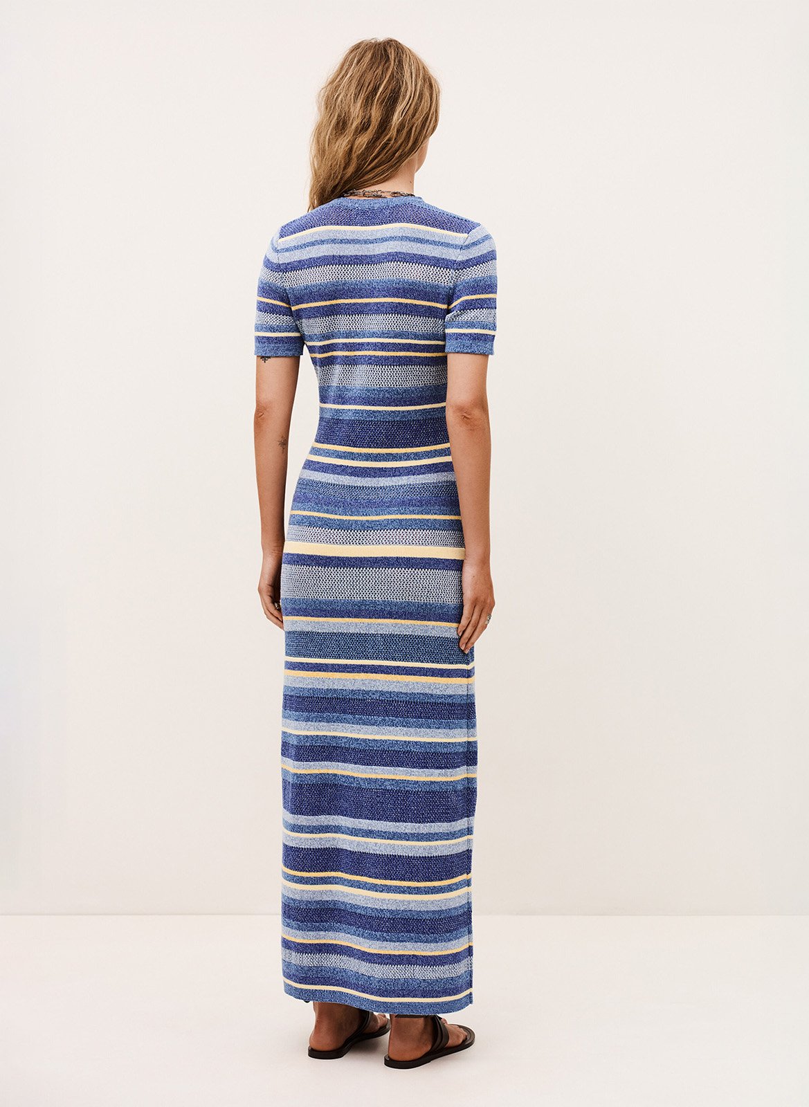 Straight cotton sweater dress BA&SH Multicolored