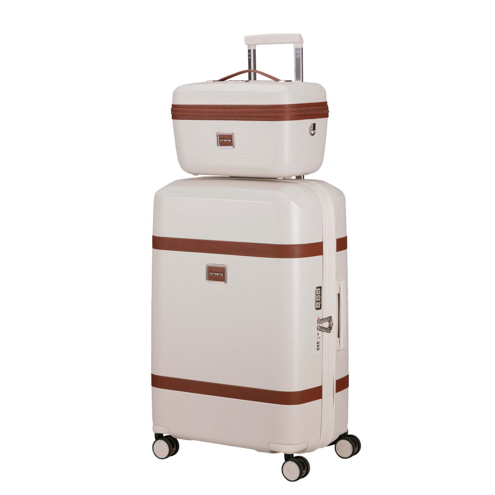 Image valise 4 roues taille m SAMSONITE Beige