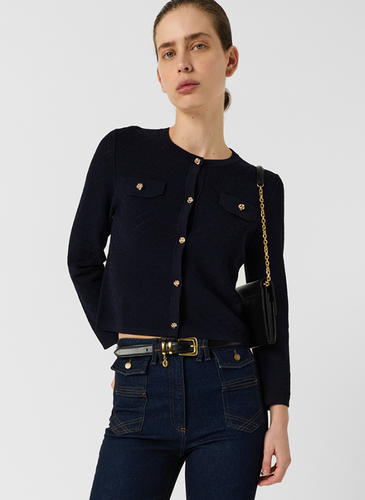 Taillierte Weste mit Rundhalsausschnitt GERARD DAREL Blau