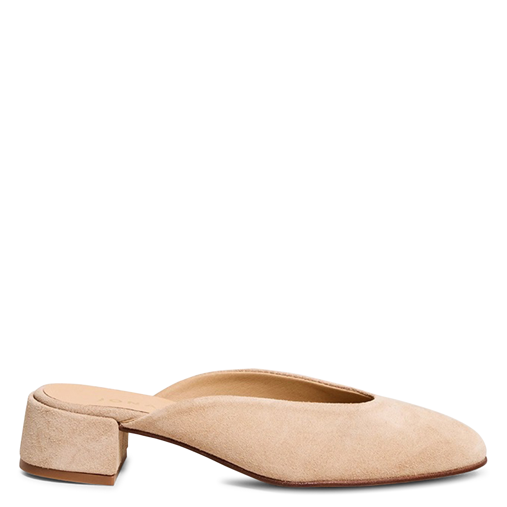 Leather mules JONAK Beige