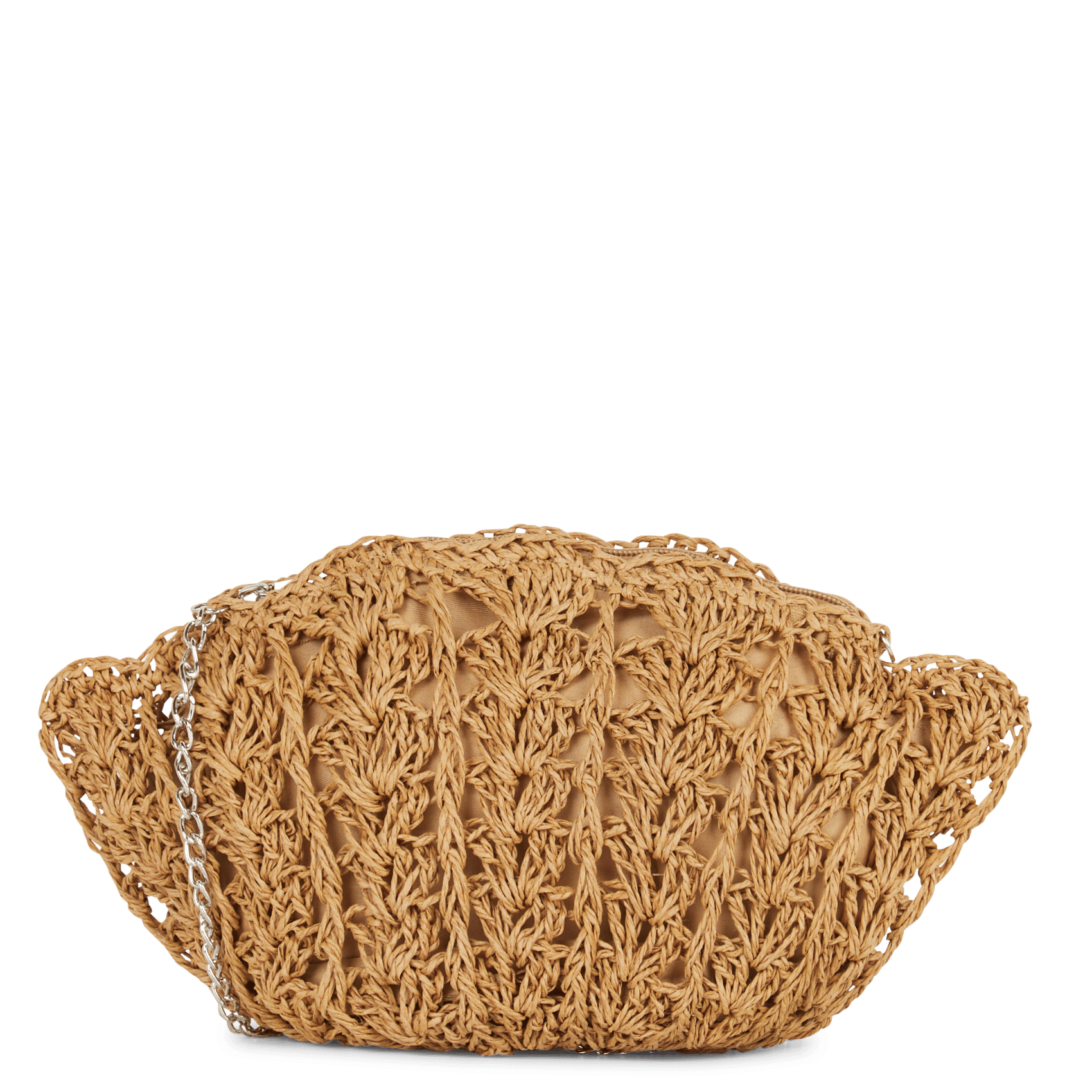 Pochette aspect raphia AU PRINTEMPS PARIS Beige