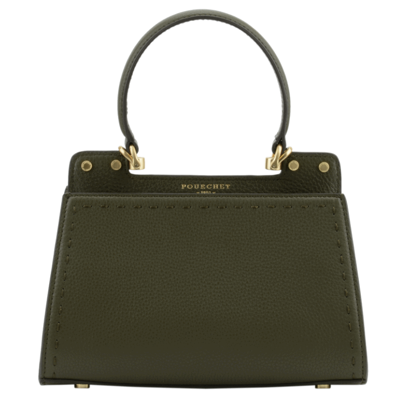 Handbag in calfskin Khaki
