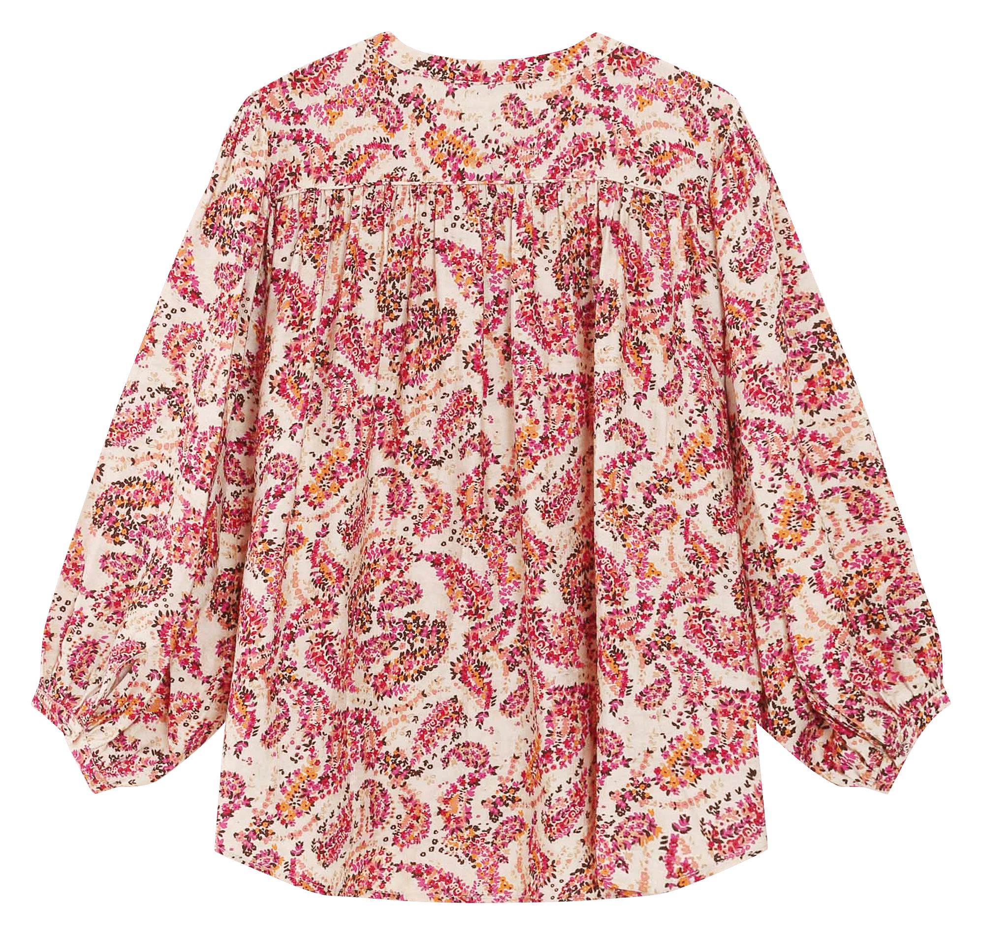 Oversized T-shirt met ronde hals en print GRACE ET MILA Oranje