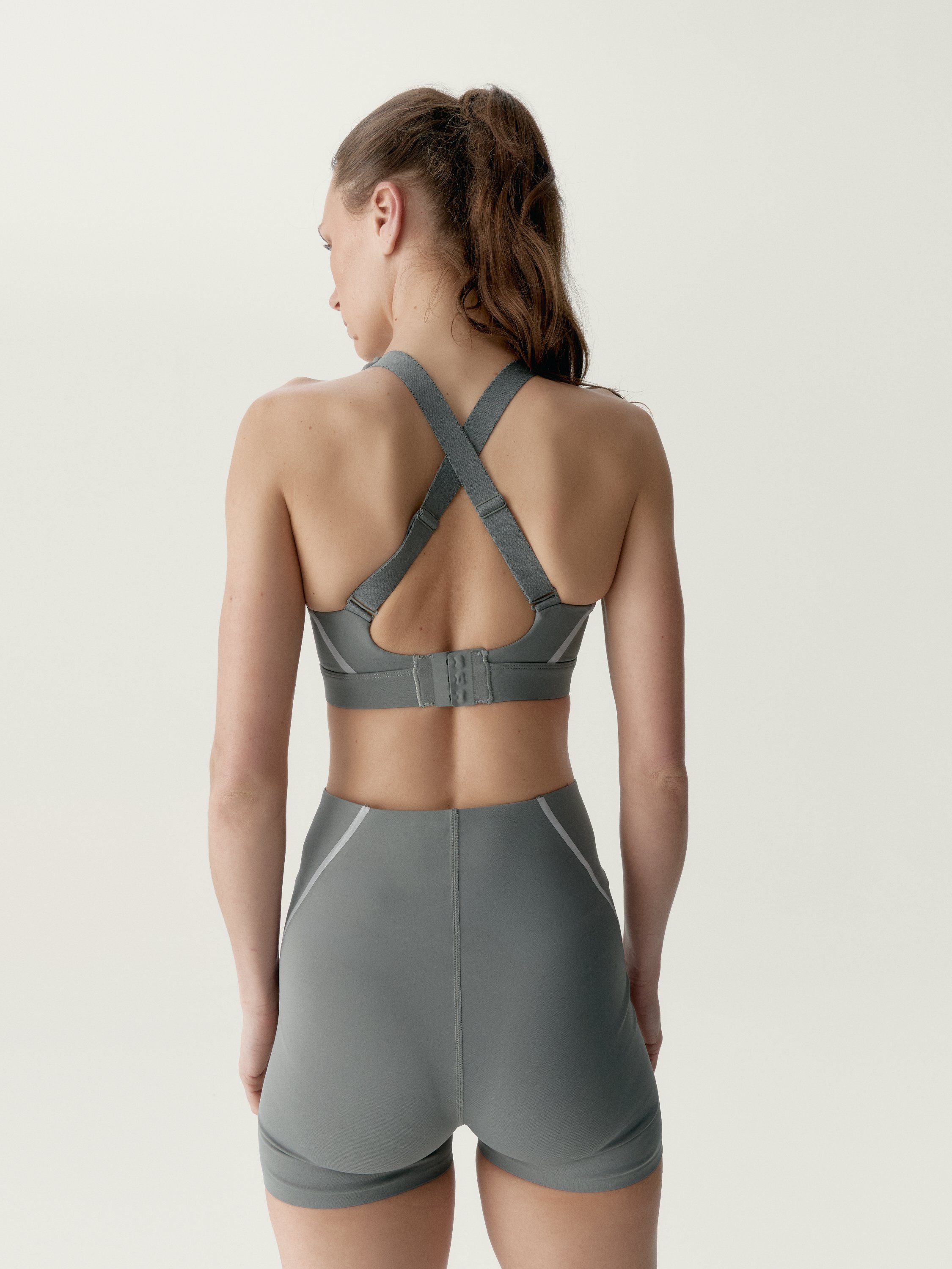 Tight-fitting performance sports shorts LUNA RUN BORN Green