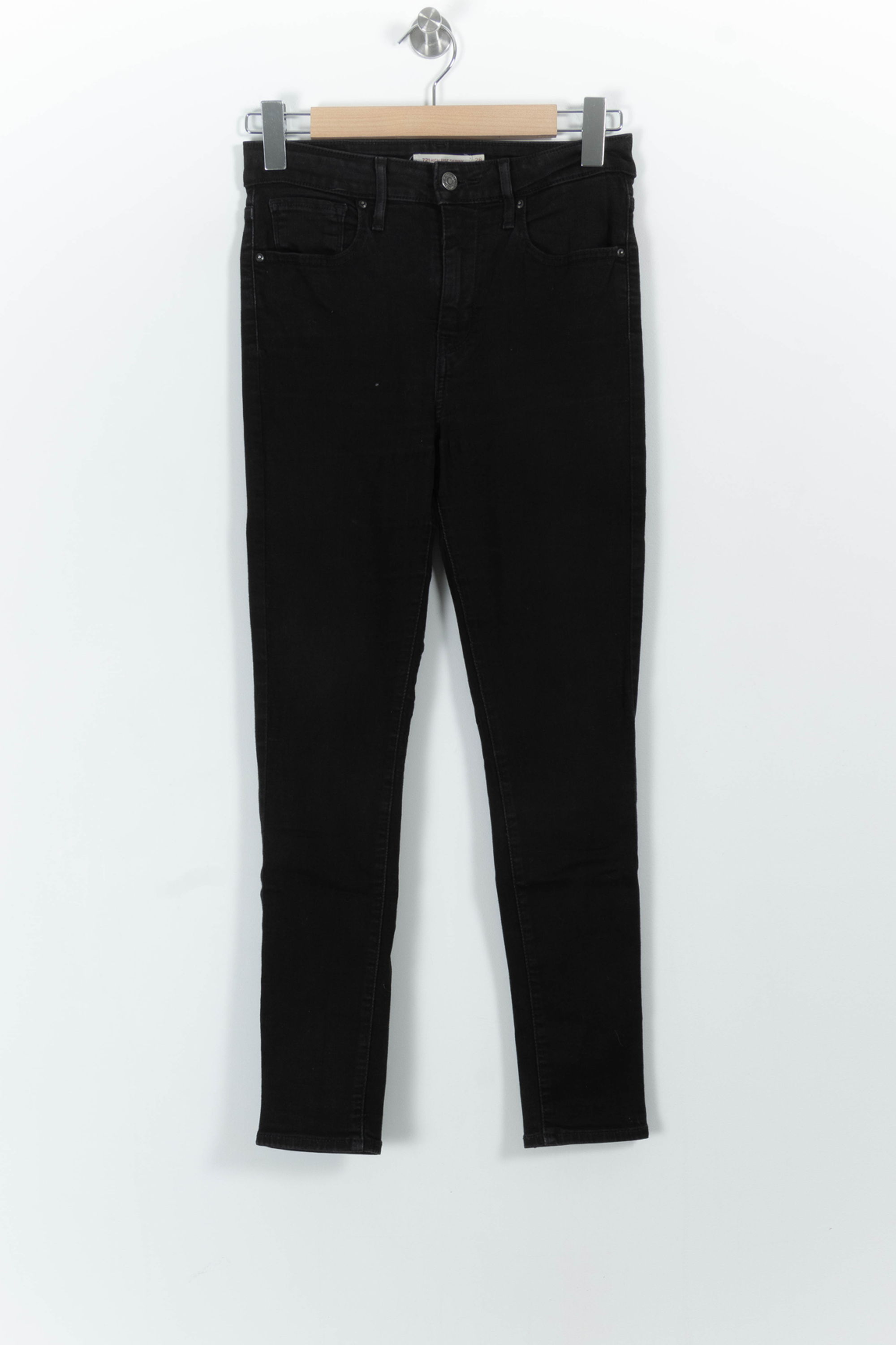 Cropped slim jeans with studs LEVI'S - Seconde main Black