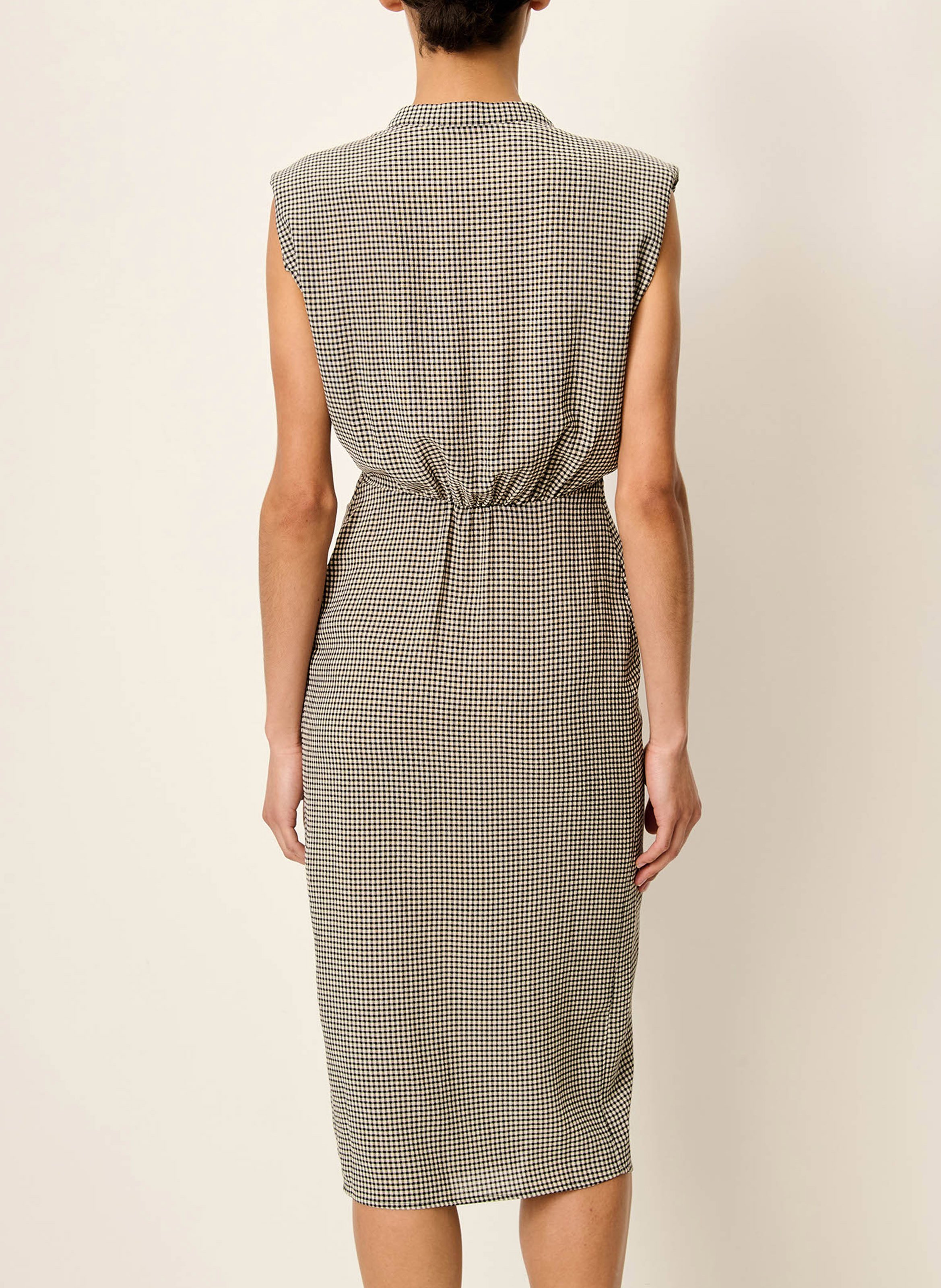 Midikleid mit Rundhalsausschnitt SESSUN Grau