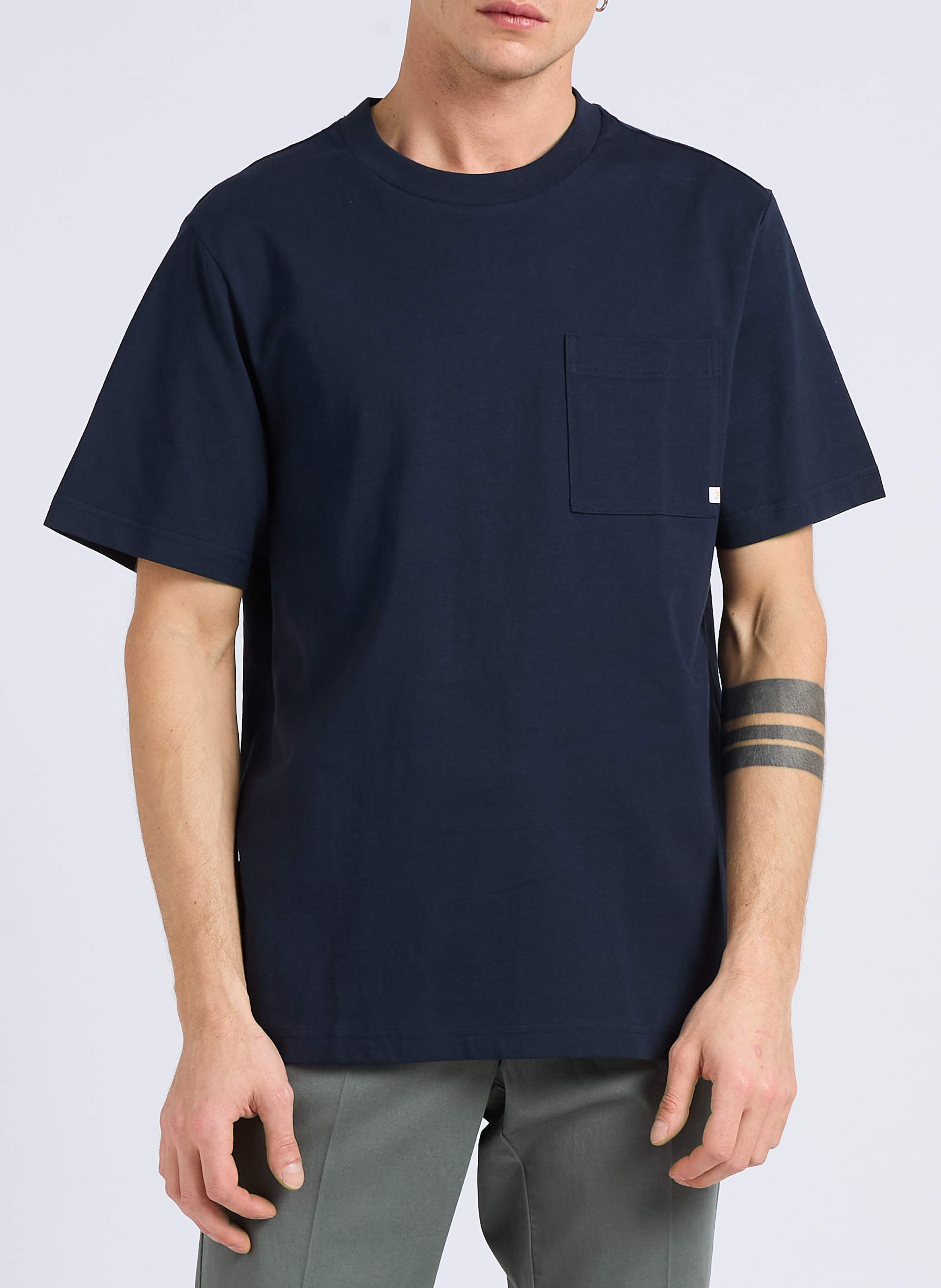 Tee-shirt col rond en coton bio  FARAH