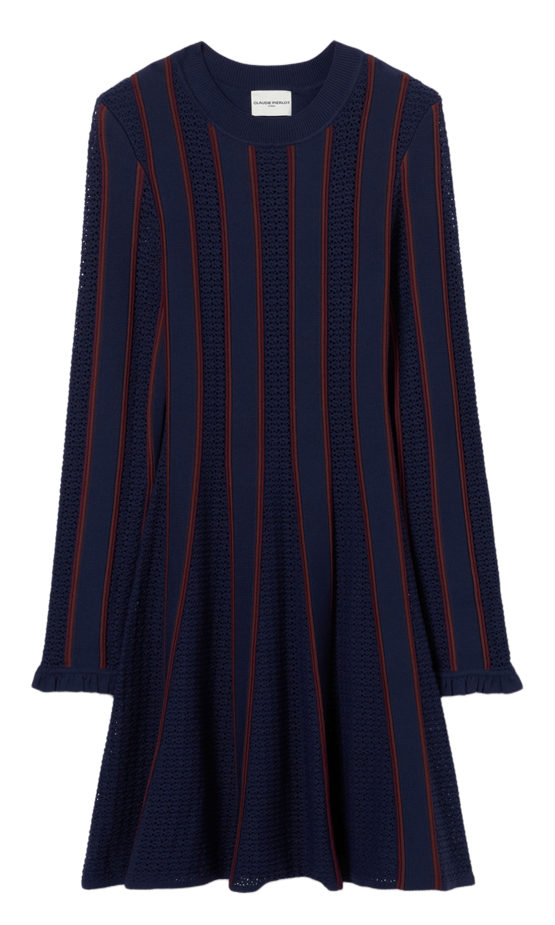 Robe midi à rayures CLAUDIE PIERLOT Multicolore