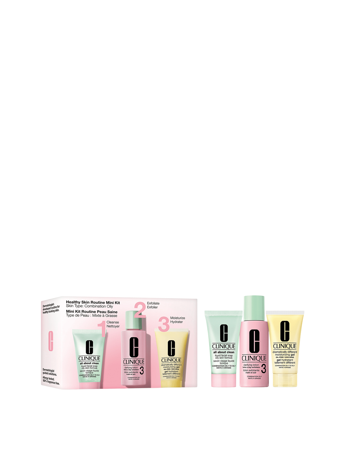 Basis 3-Stappen Huidverzorgingsset™ - Gemengde tot vette huid CLINIQUE No color