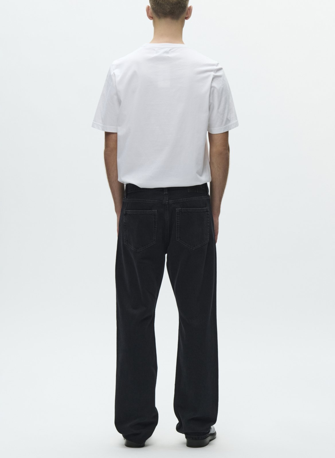 Jean droit en coton bio WOOD WOOD Noir