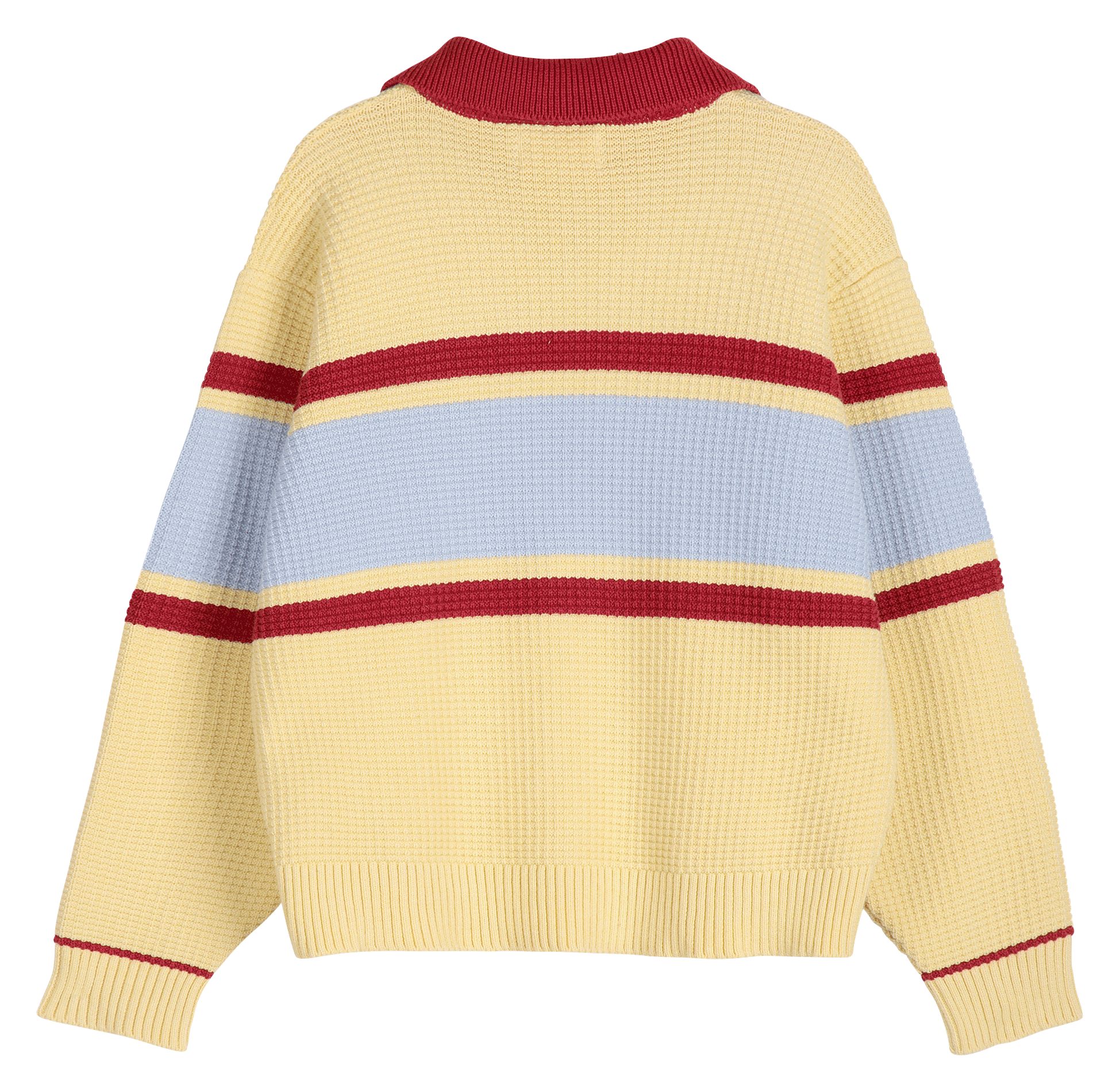 Pull ample rayé en coton bio BOBO CHOSES Beige