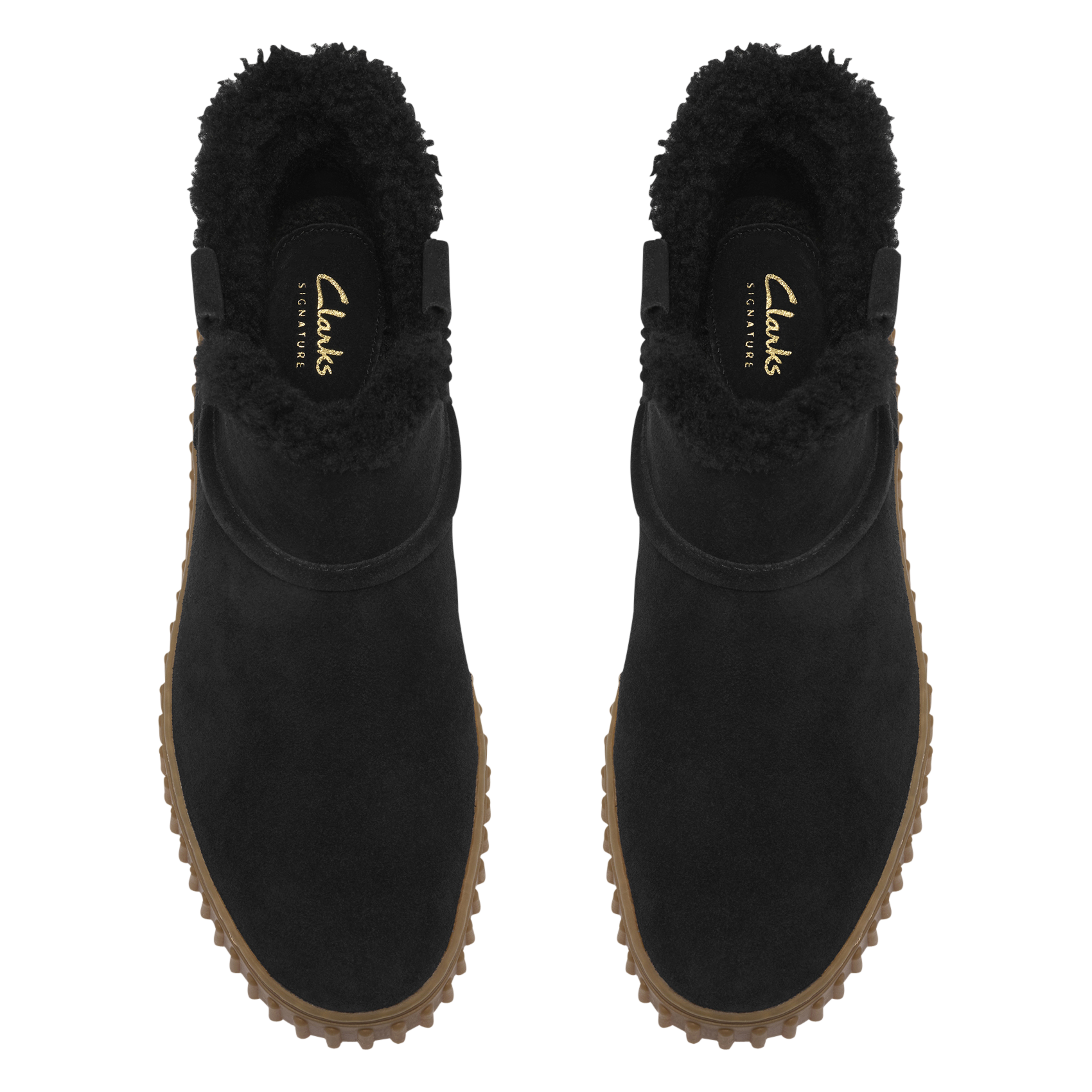 Leren enkellaarzen Classis II Short CLARKS Zwart