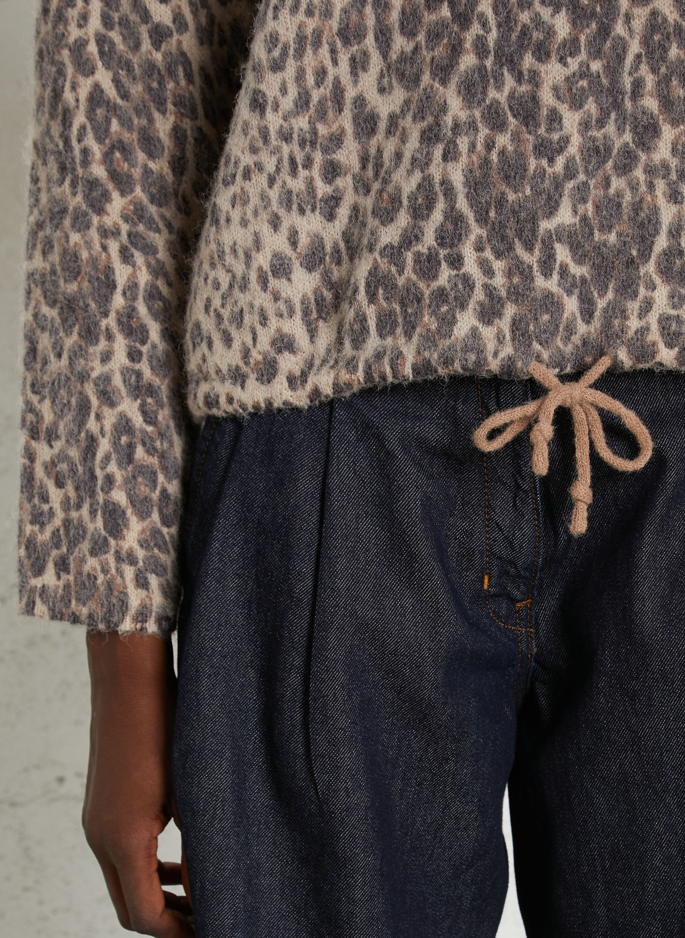 Pull col rond  SUNCOO Beige