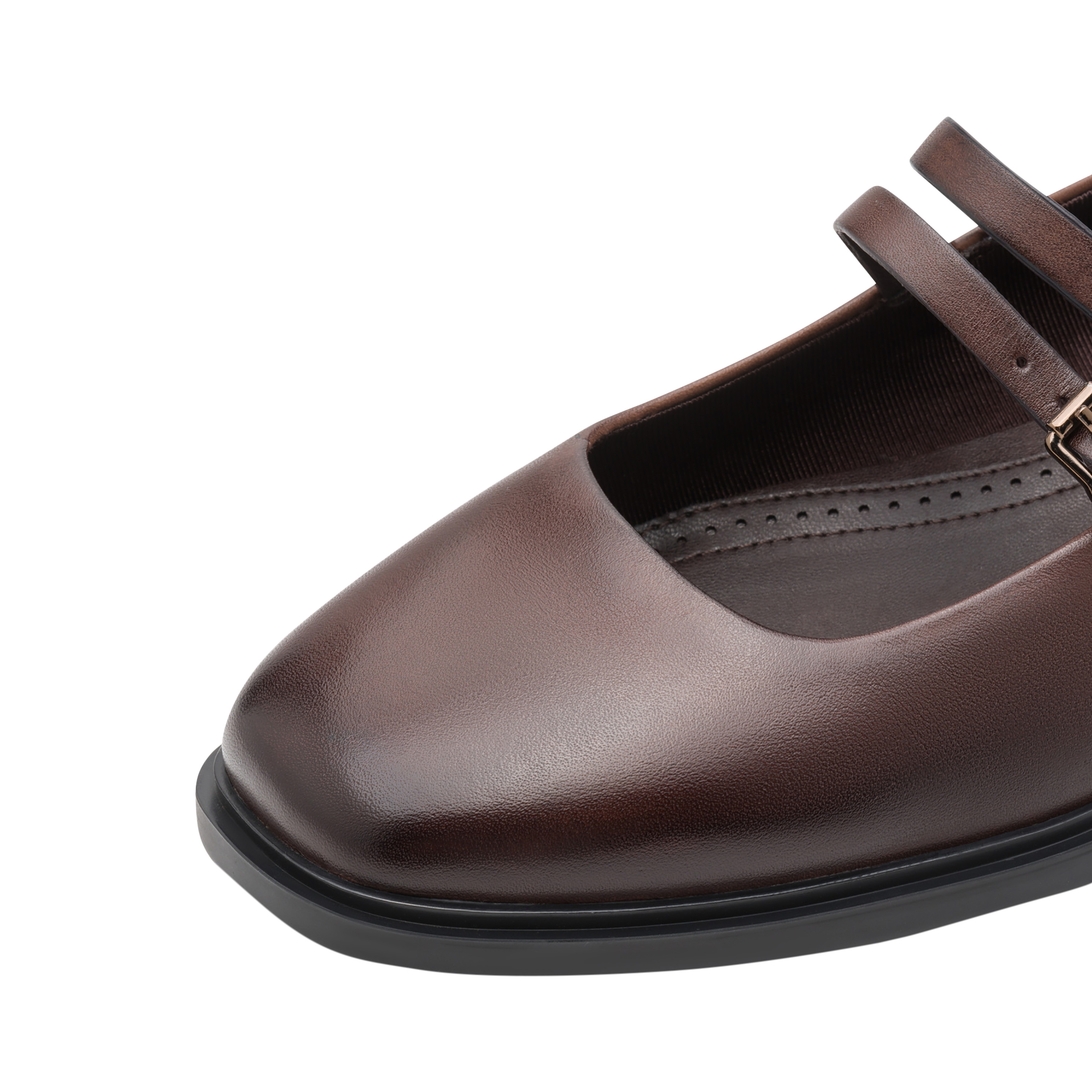 Leather ballet pumps TAMARIS Brown