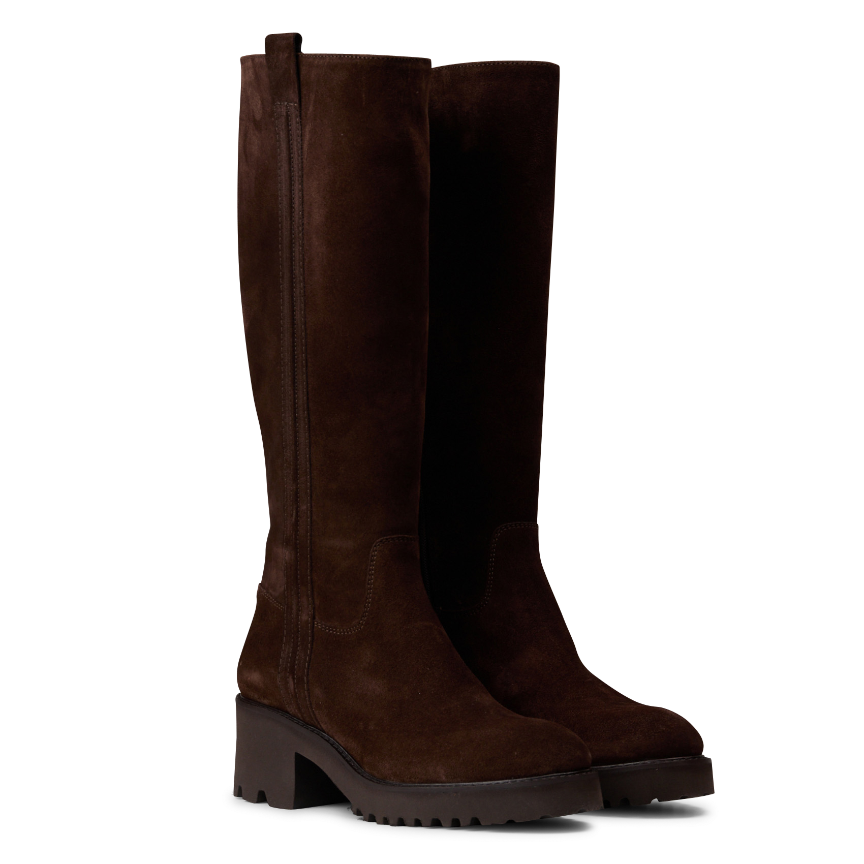 Bottes en cuir suédé MELLOW YELLOW Marron