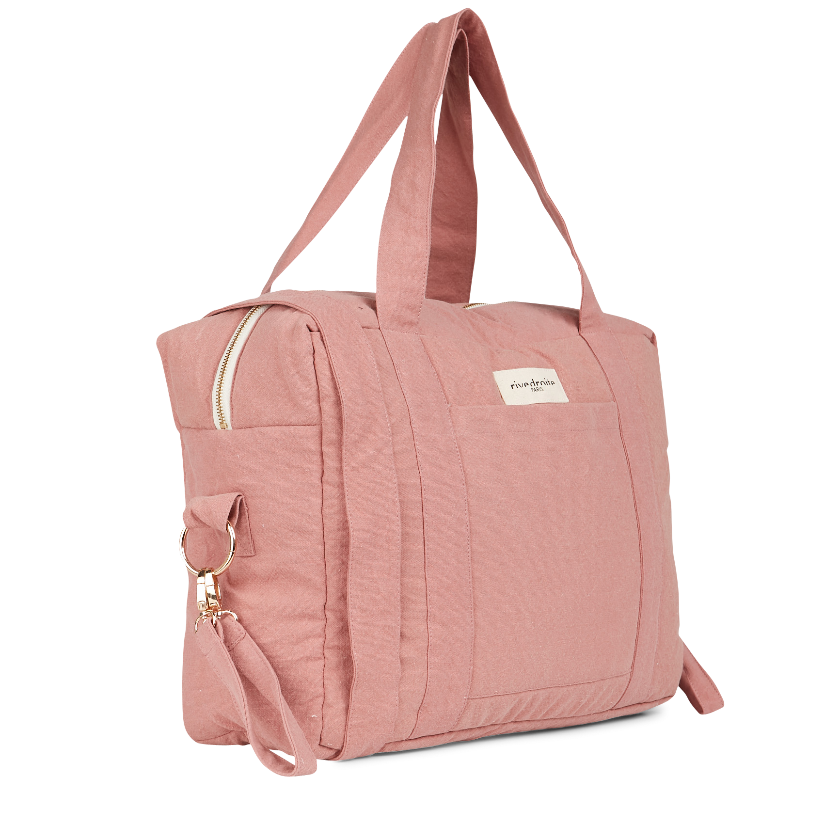 Recycled cotton nappy bag RIVEDROITE PARIS Pink