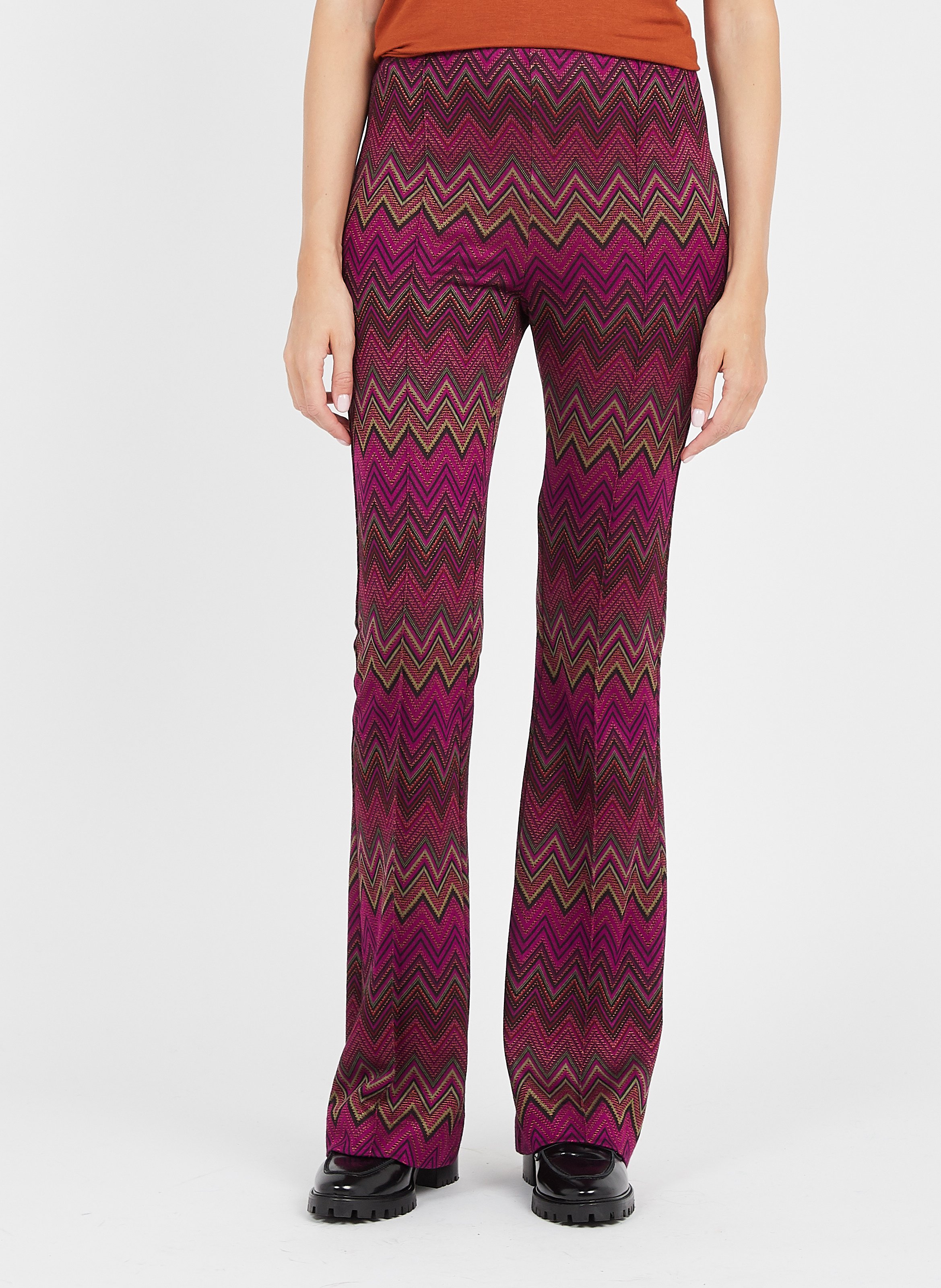 Pantalon flare à motif graphique IMPERIAL Multicolore