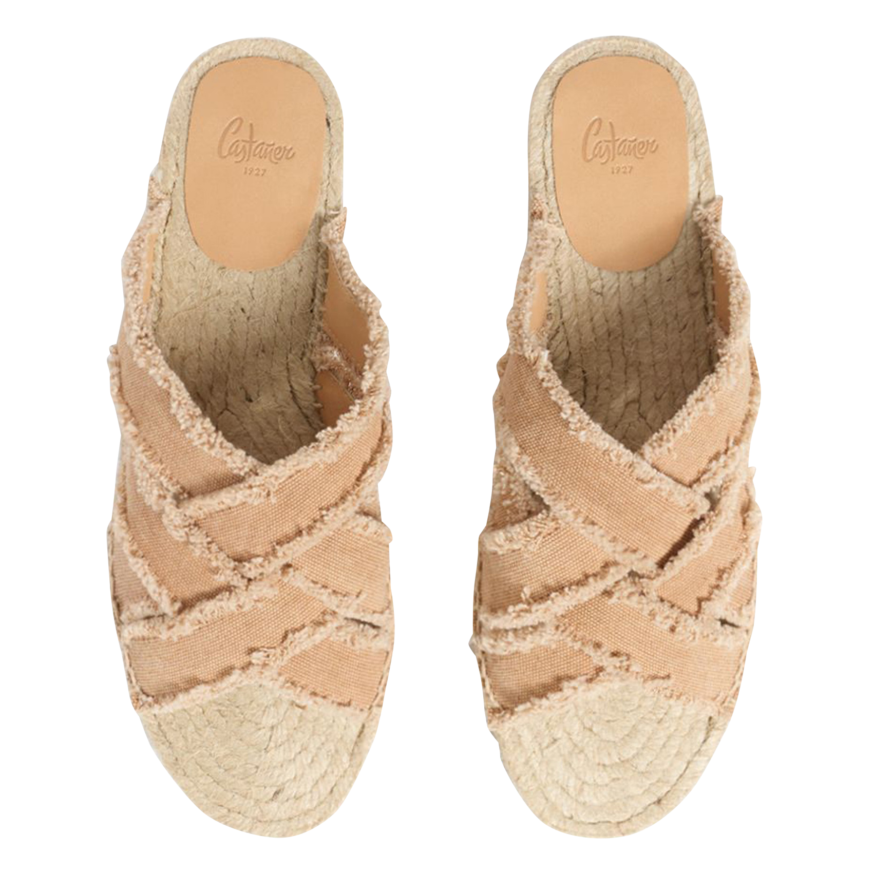 Mules plates en coton CASTANER Marron