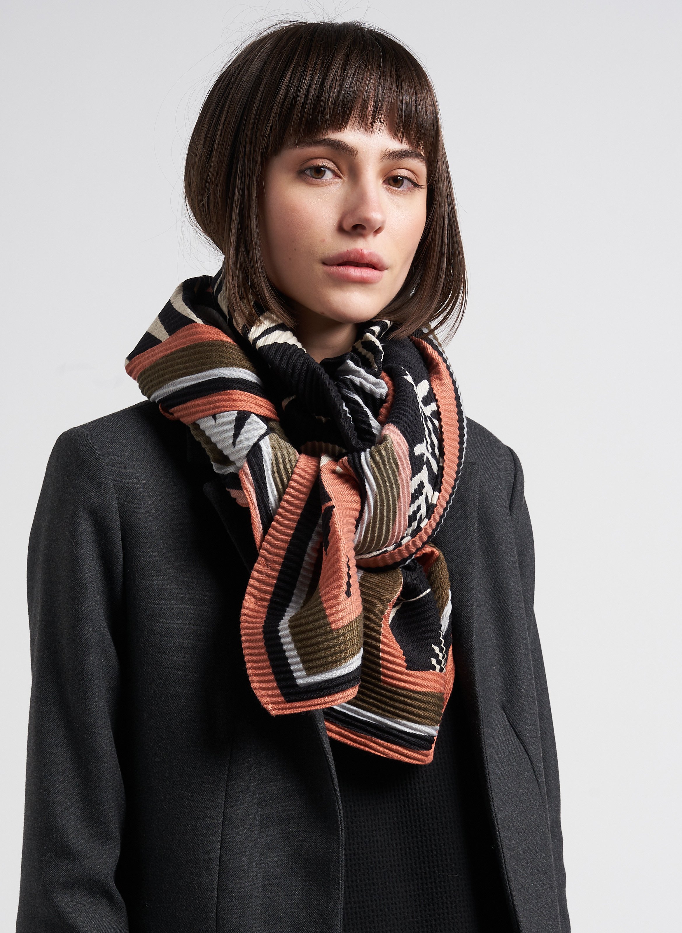 pleated scarf pattern