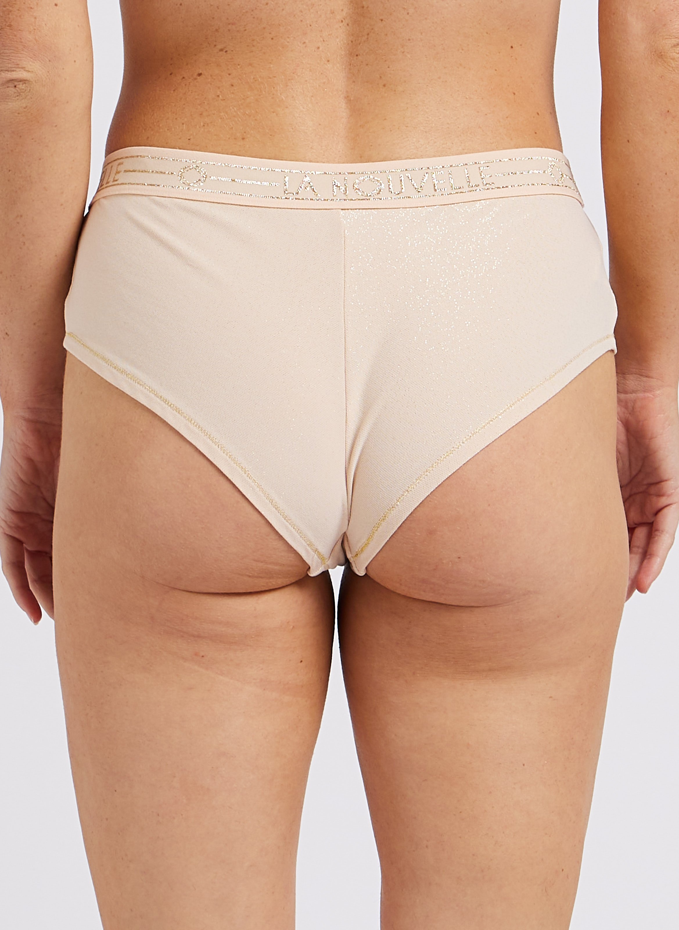 Shorty pailleté Beige