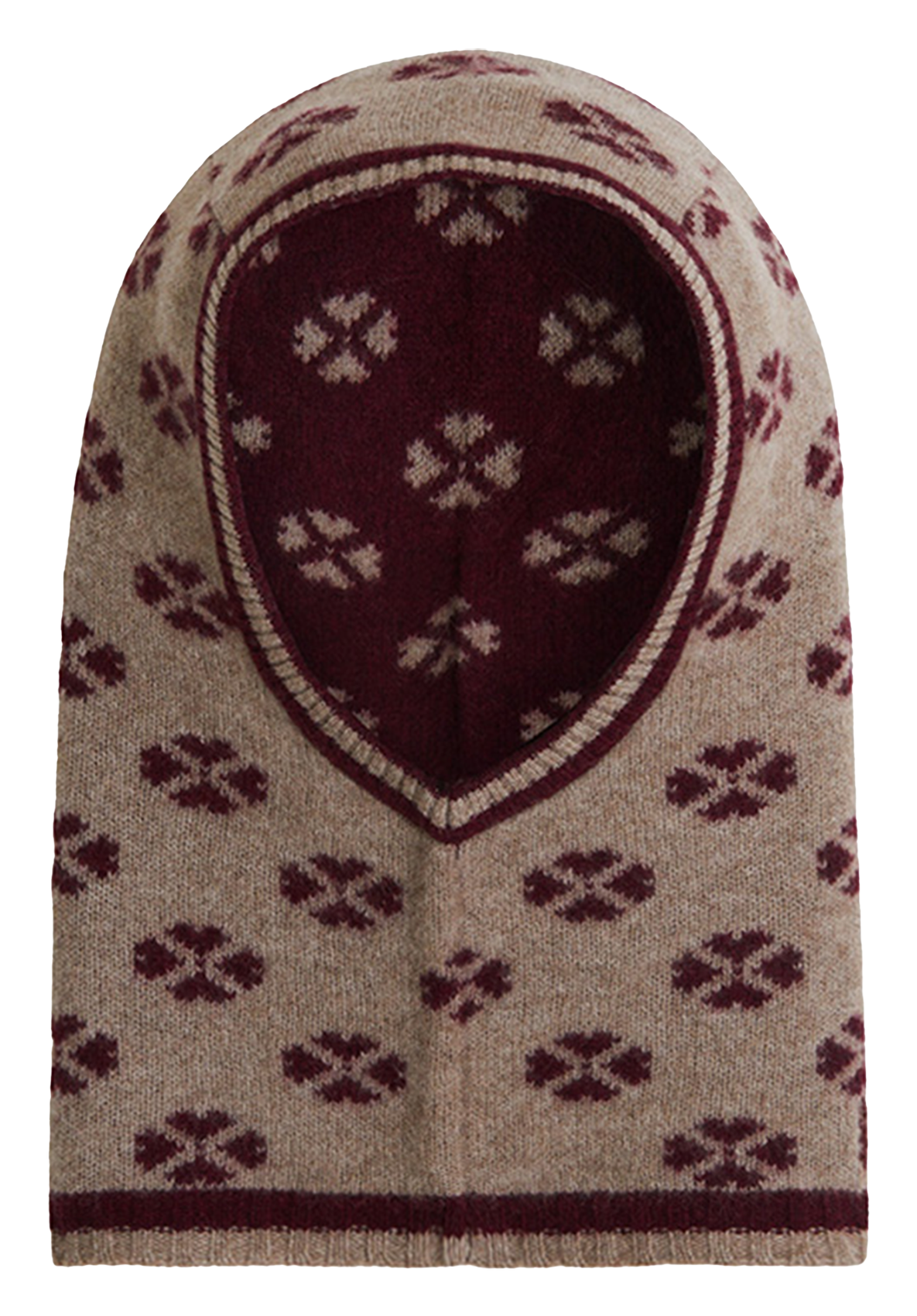 Cashmere printed hooded sweatshirt KOON Beige