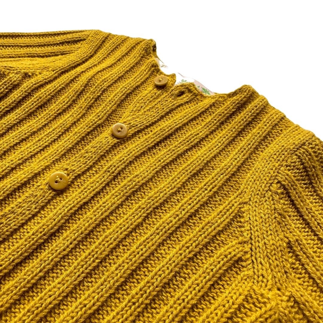 Yellow Baby Cardigan - 12 months BONPOINT - Seconde Main Yellow