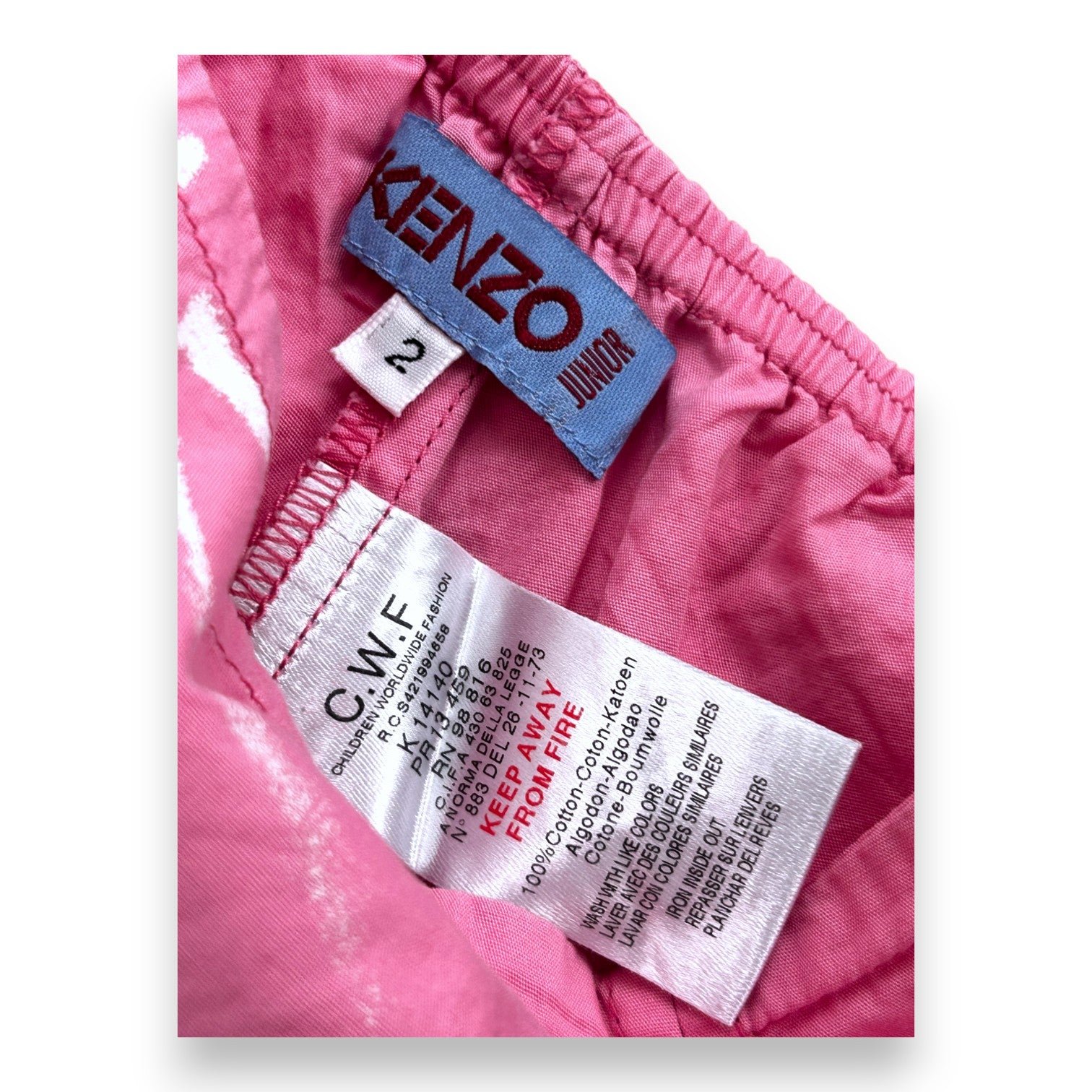 Pink baby outfit - 24 months KENZO - SECONDE MAIN Pink